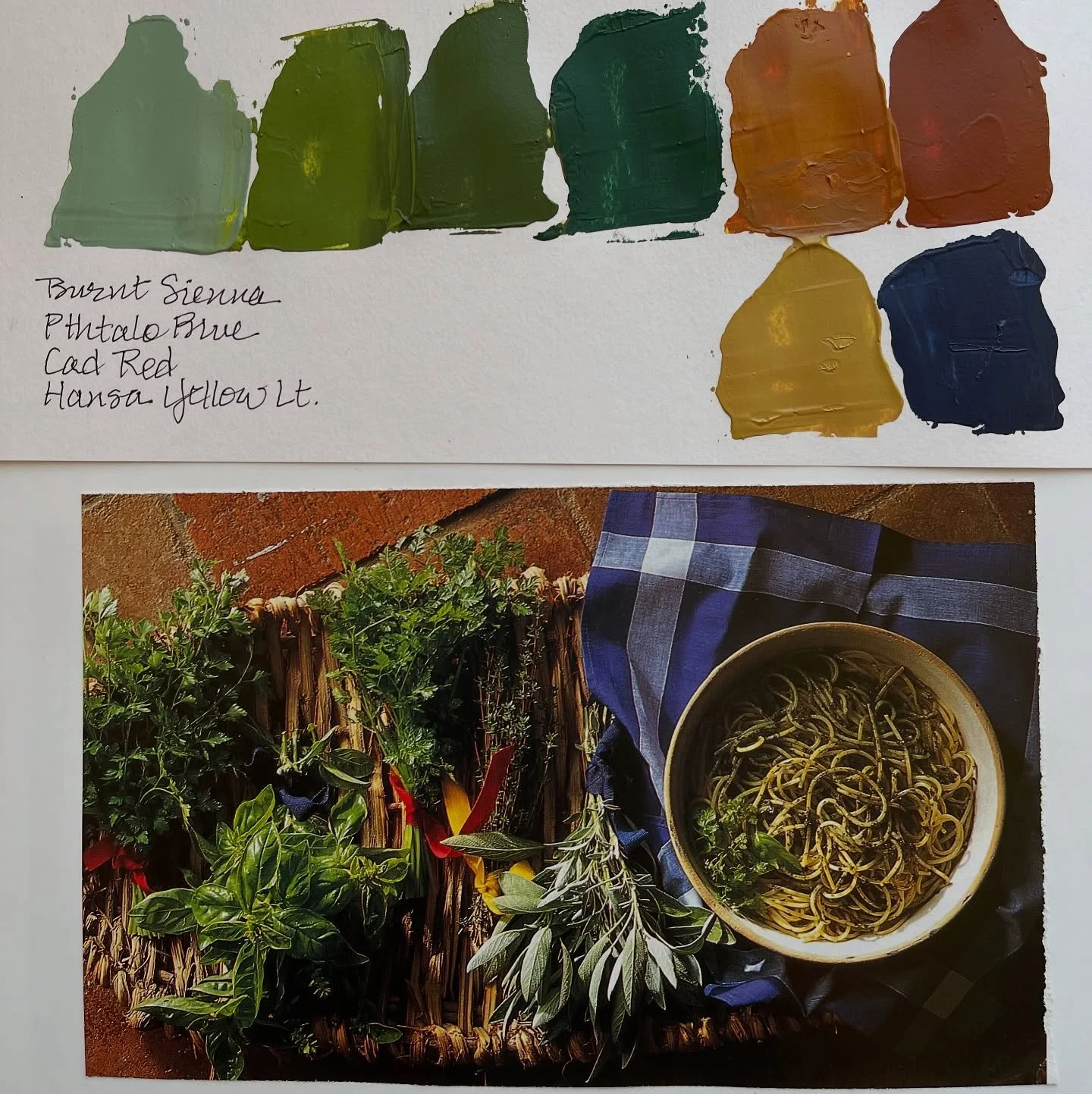When I don&rsquo;t know what I&rsquo;m doing with my painting, a studio day of color mix matching gives me back some confidence. This artist is driven by color!
Putting those color inspiration photos I collect to use in finding palettes

#findyourpal
