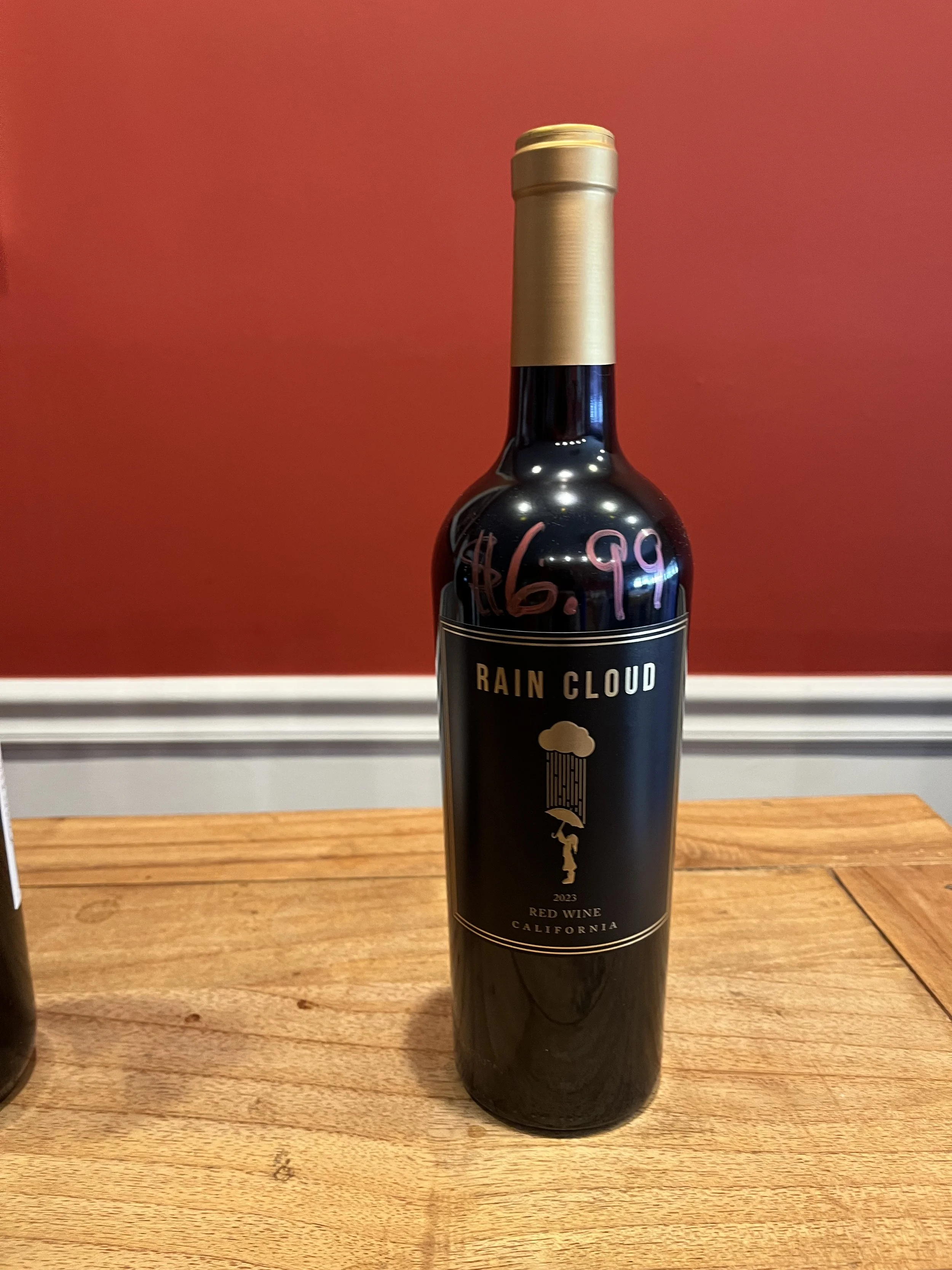 Rain Cloud red blend wine from Trader Joe's
