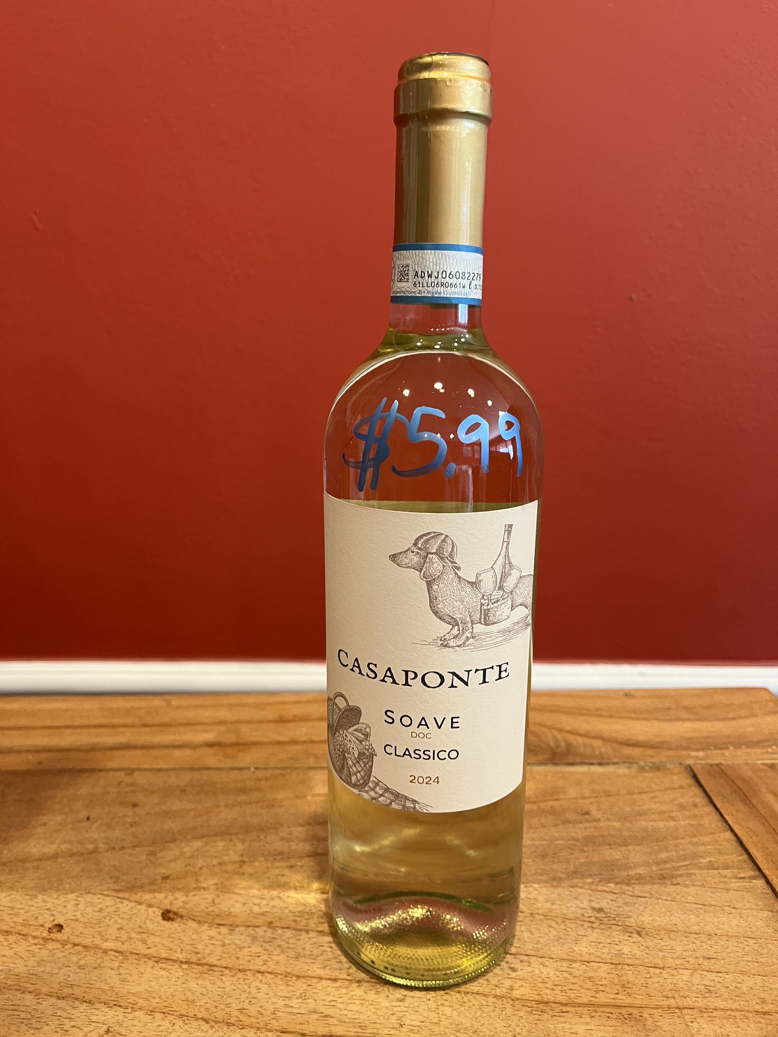 Soave Classico wine from Trader Joe's