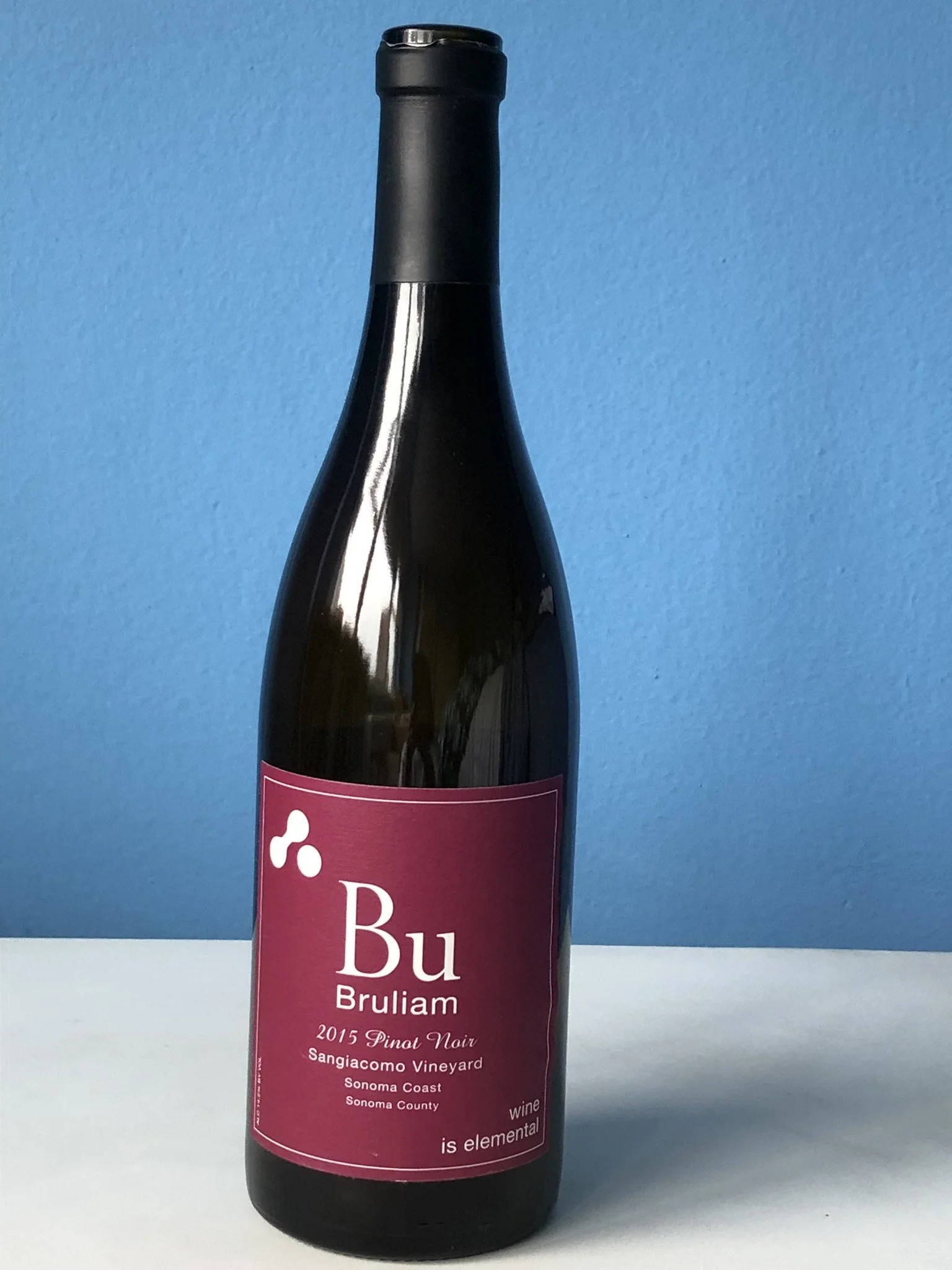 One bottle of Bruliam Pinot Noir wine