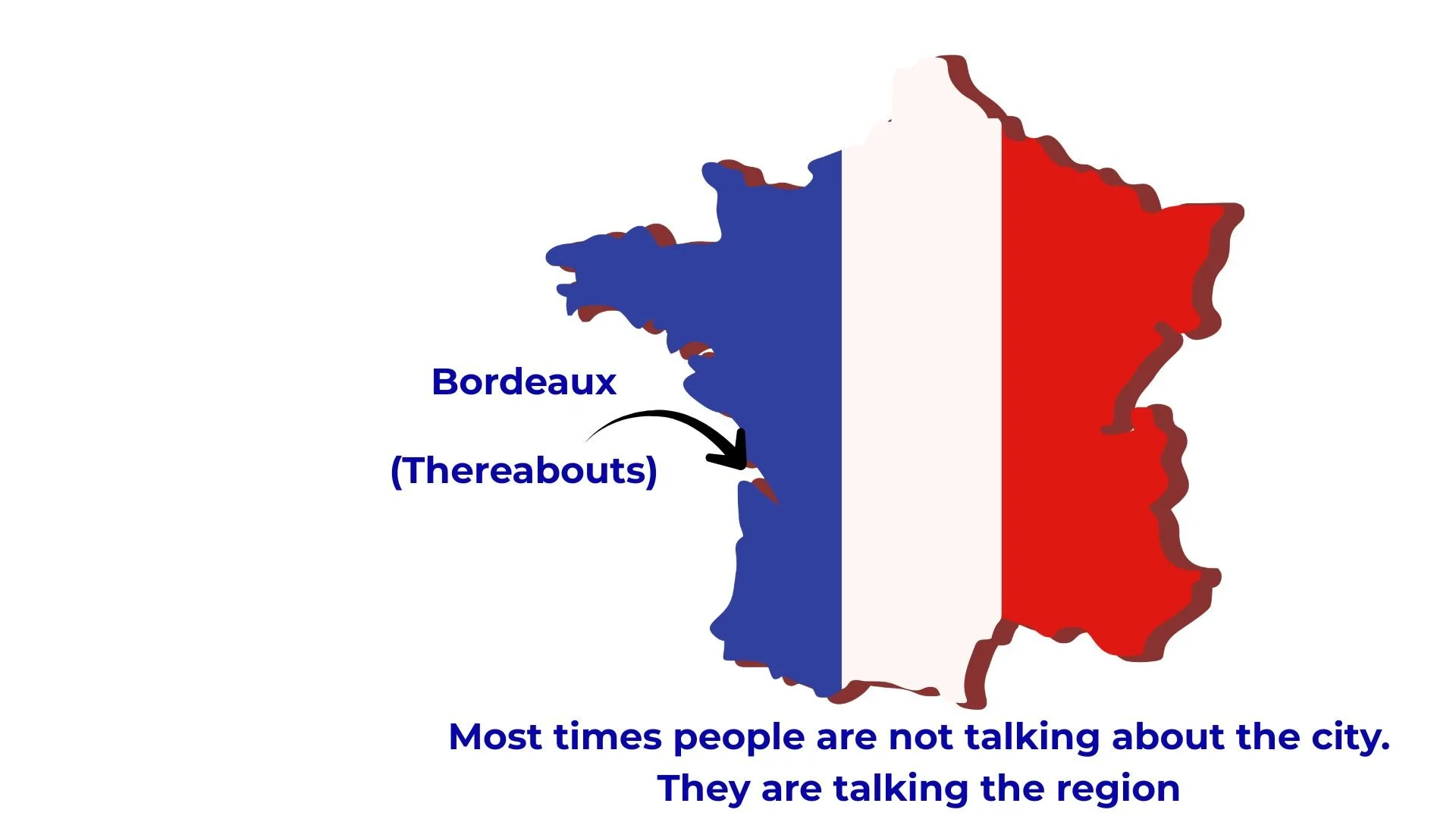 map of France with Bordeaux indicated