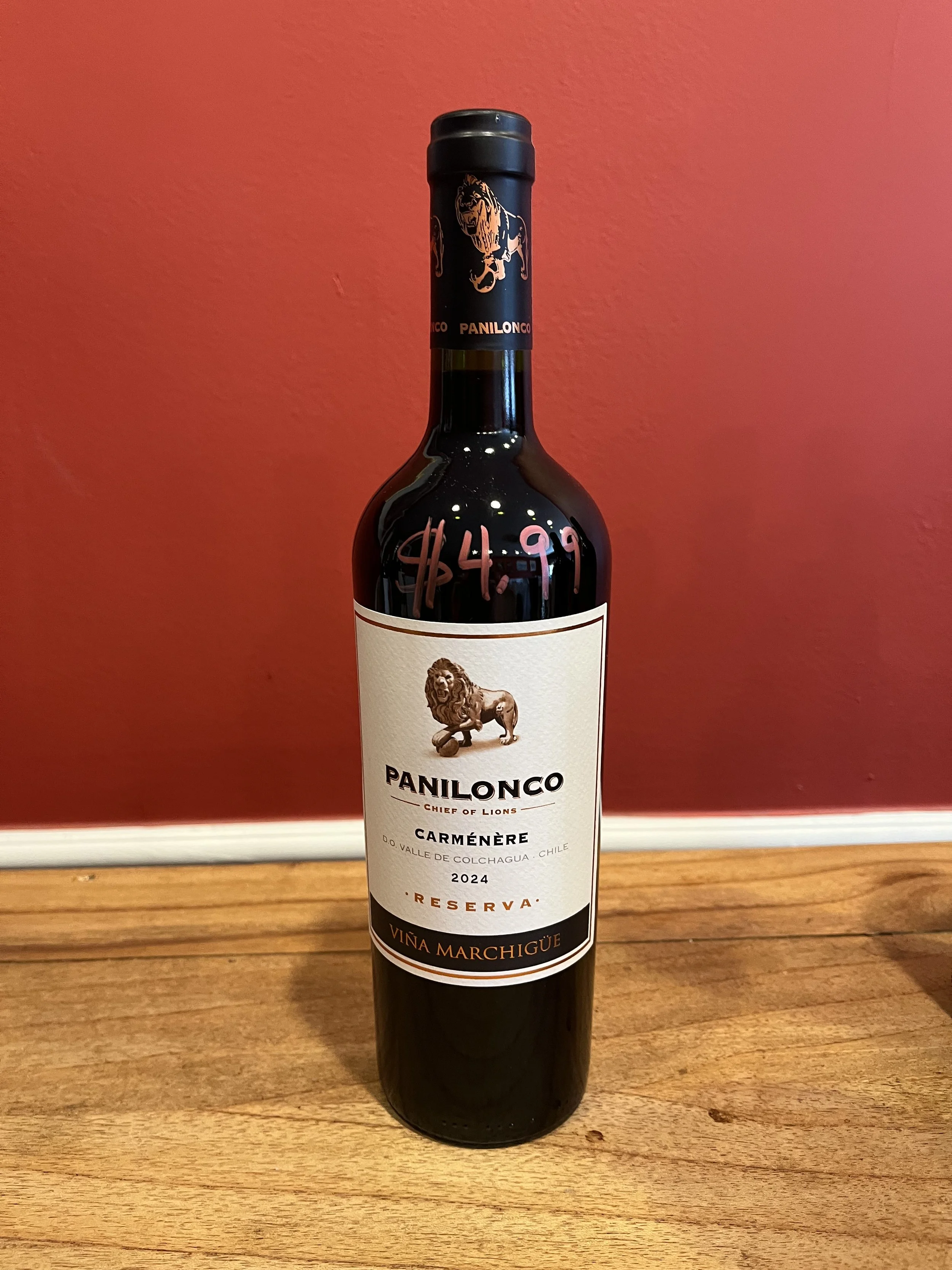 Carménère wine from Chile from Trader Joe's