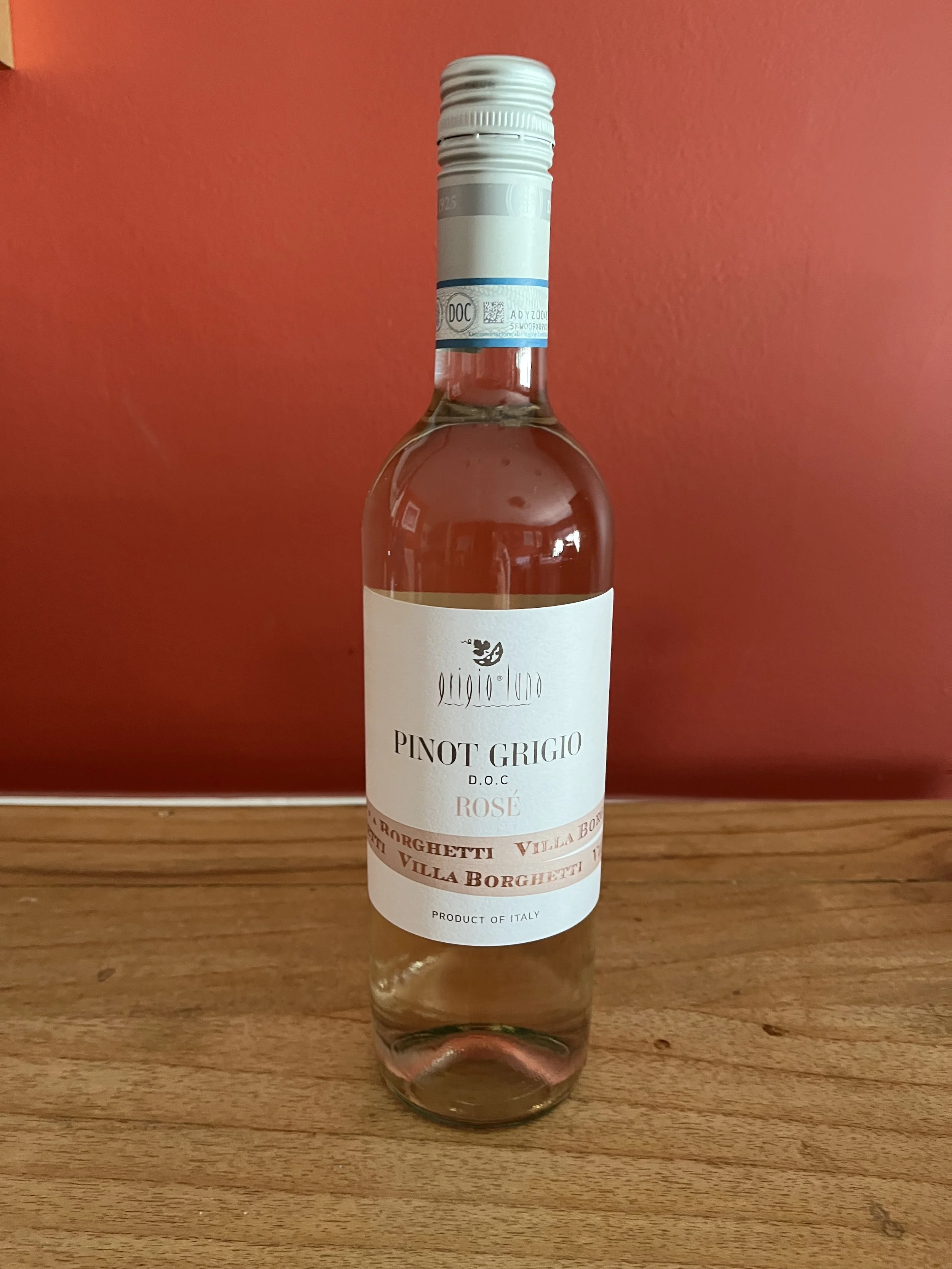 Pinot Grigio rosé wine from Trader Joe's