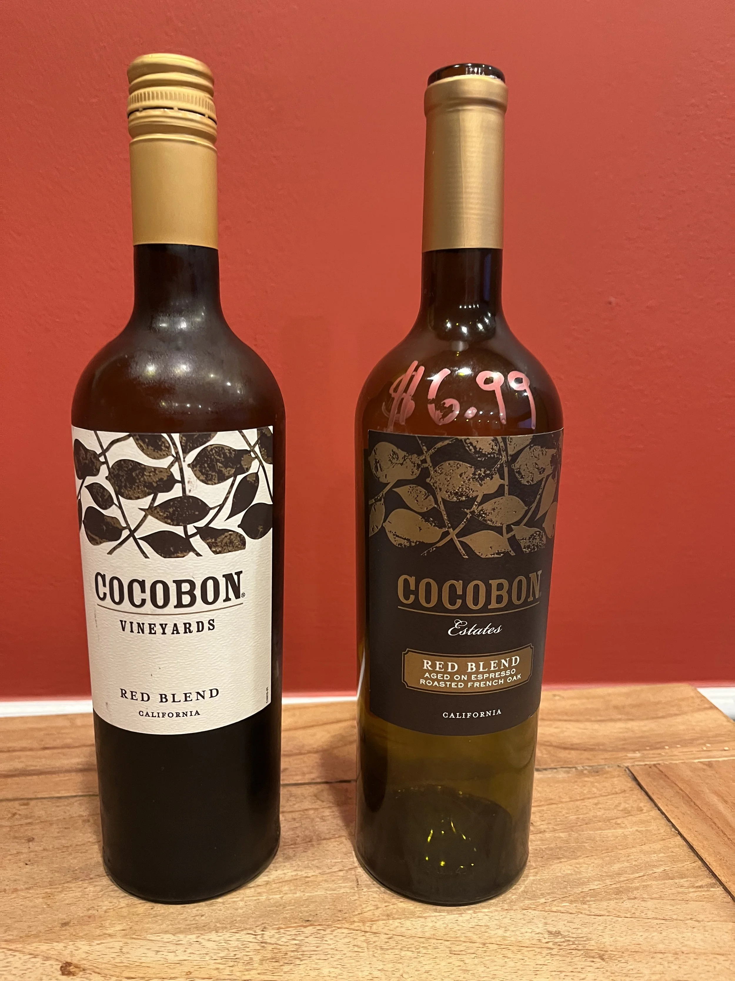 2 bottles of Cocobon Red Blend wine
