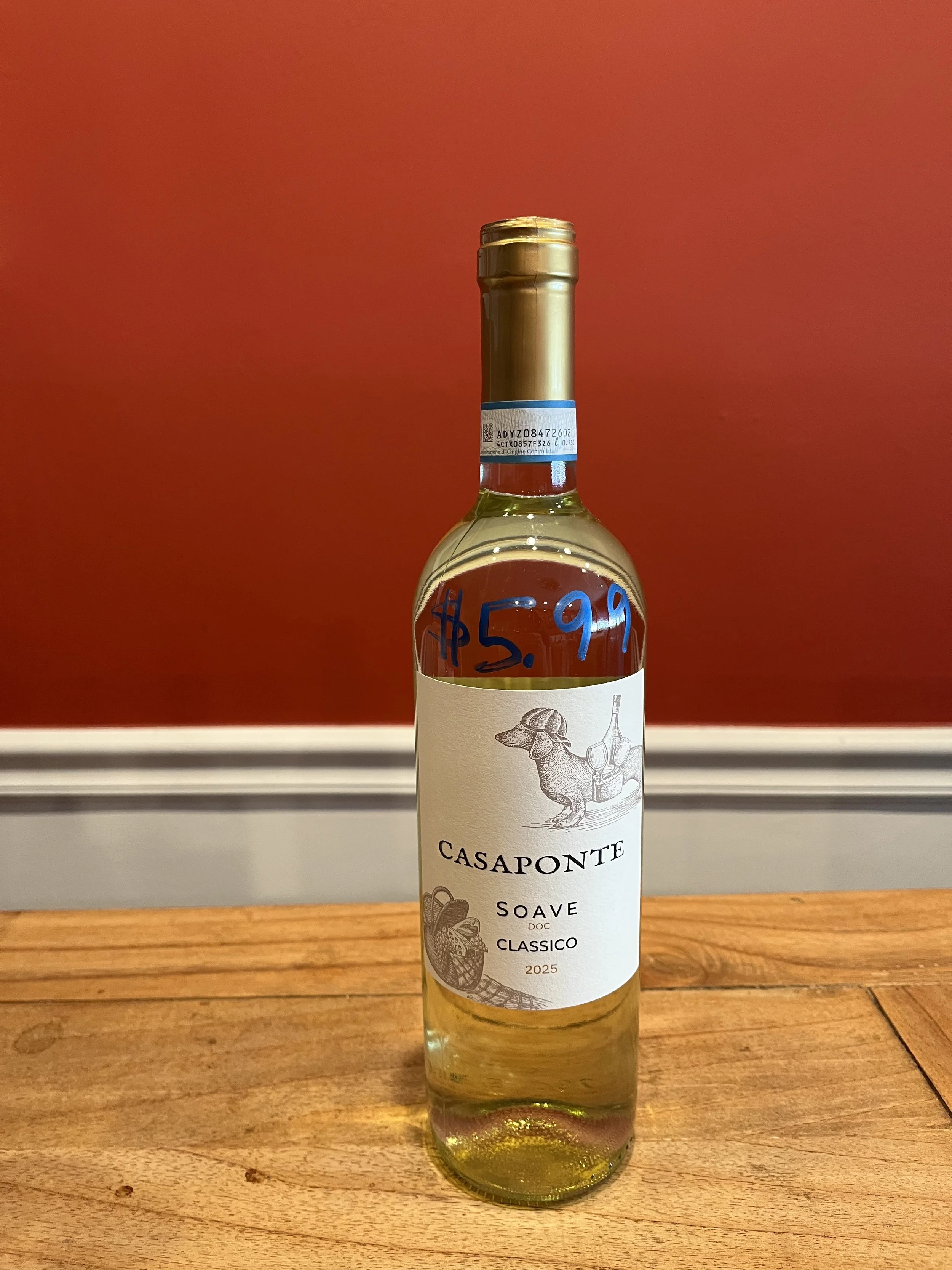 Soave  Classico wine from Trader Joe's