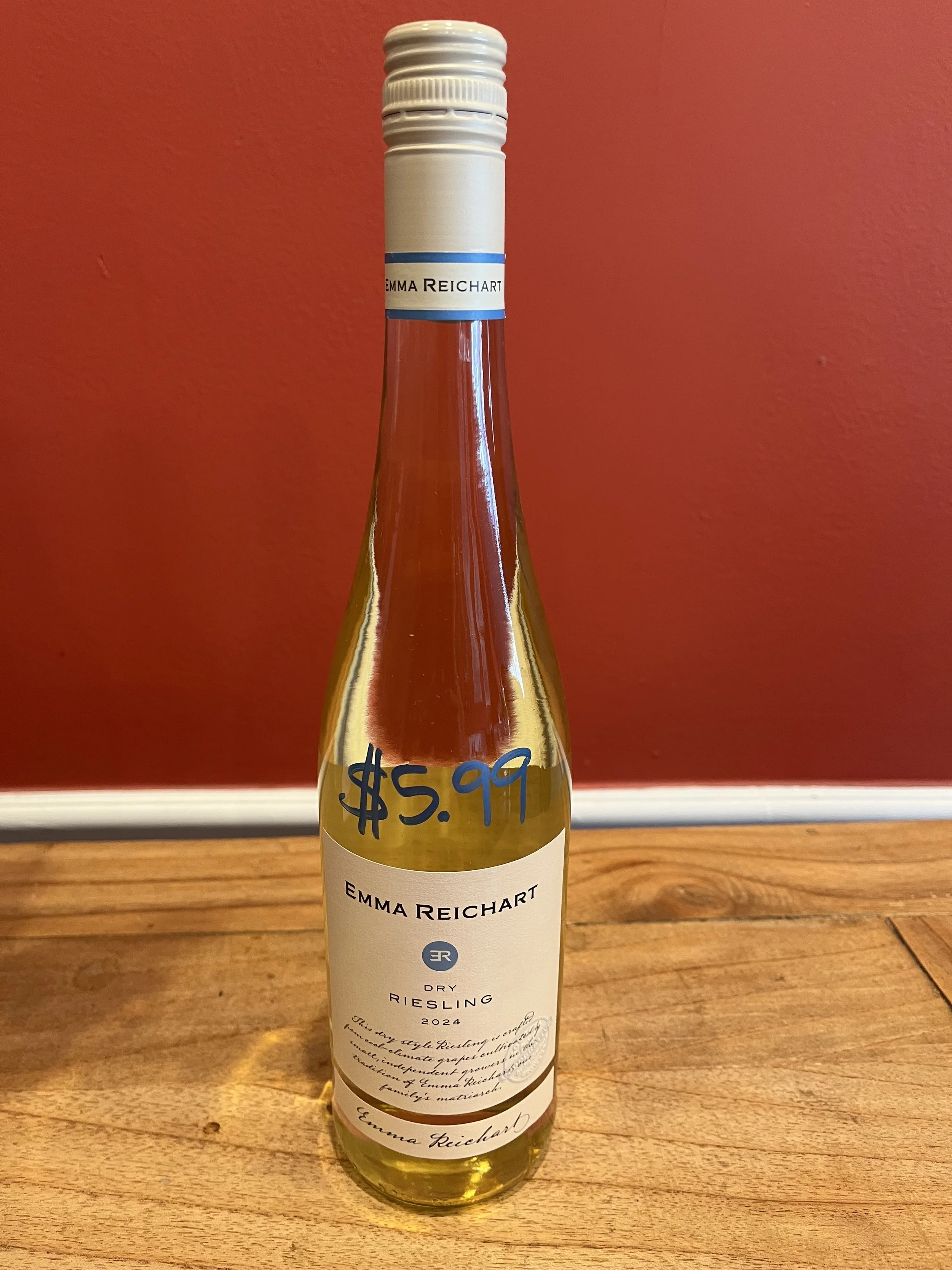 dry riesling wine from Trader Joe's