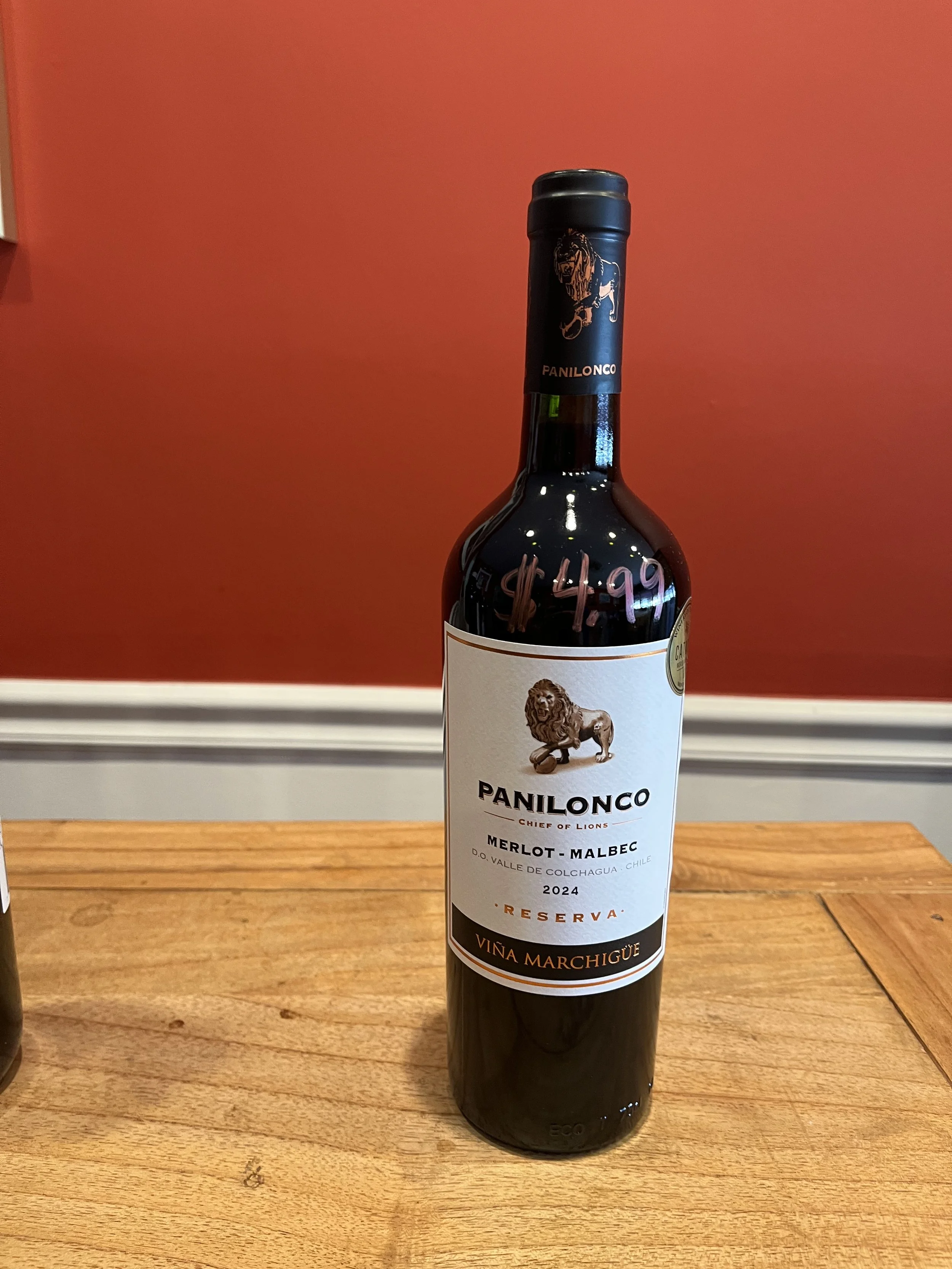 Panilonco Merlot-Malbec wine from Trader Joe's