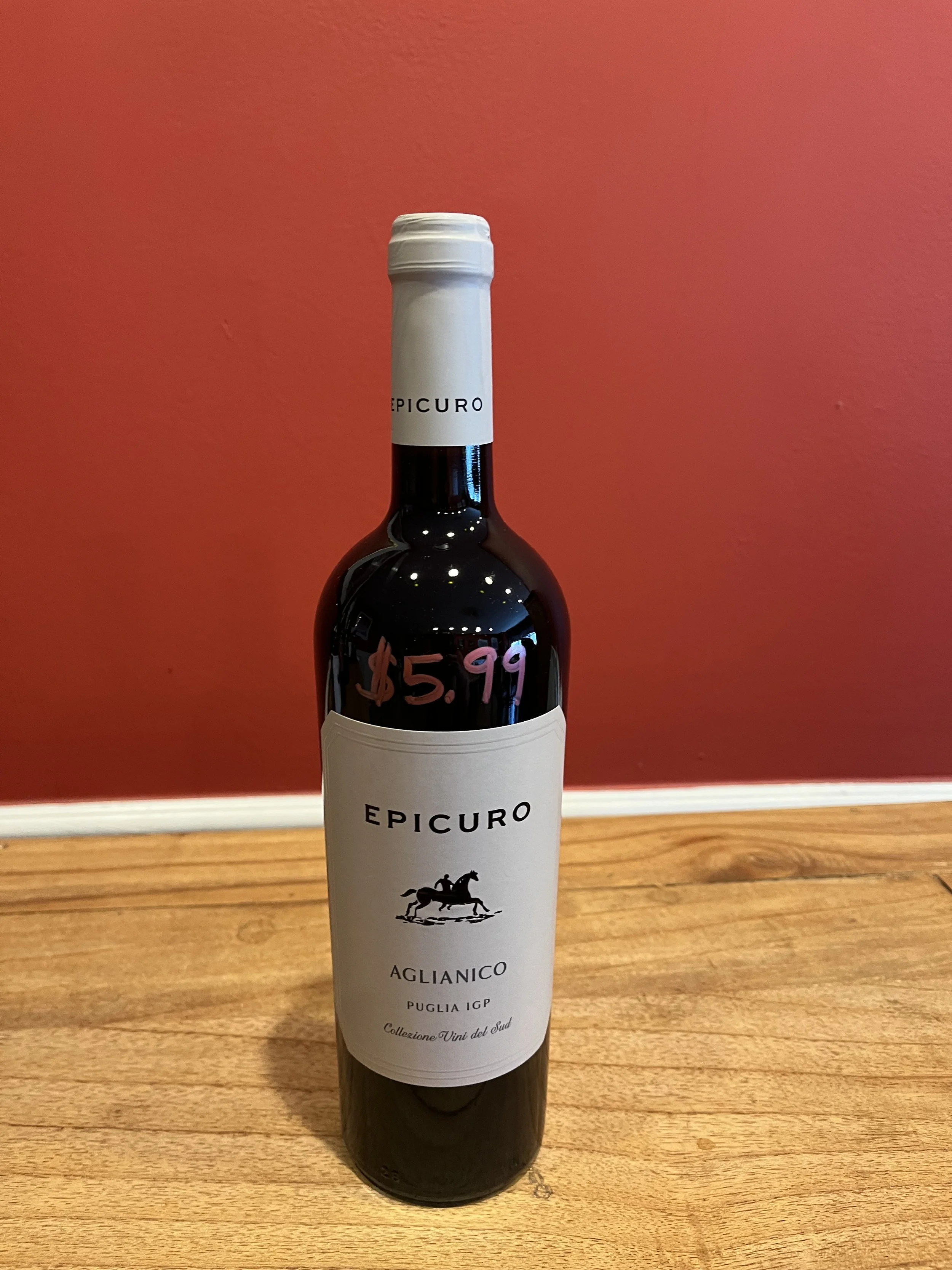 Aglianico wine from Trader Joe's