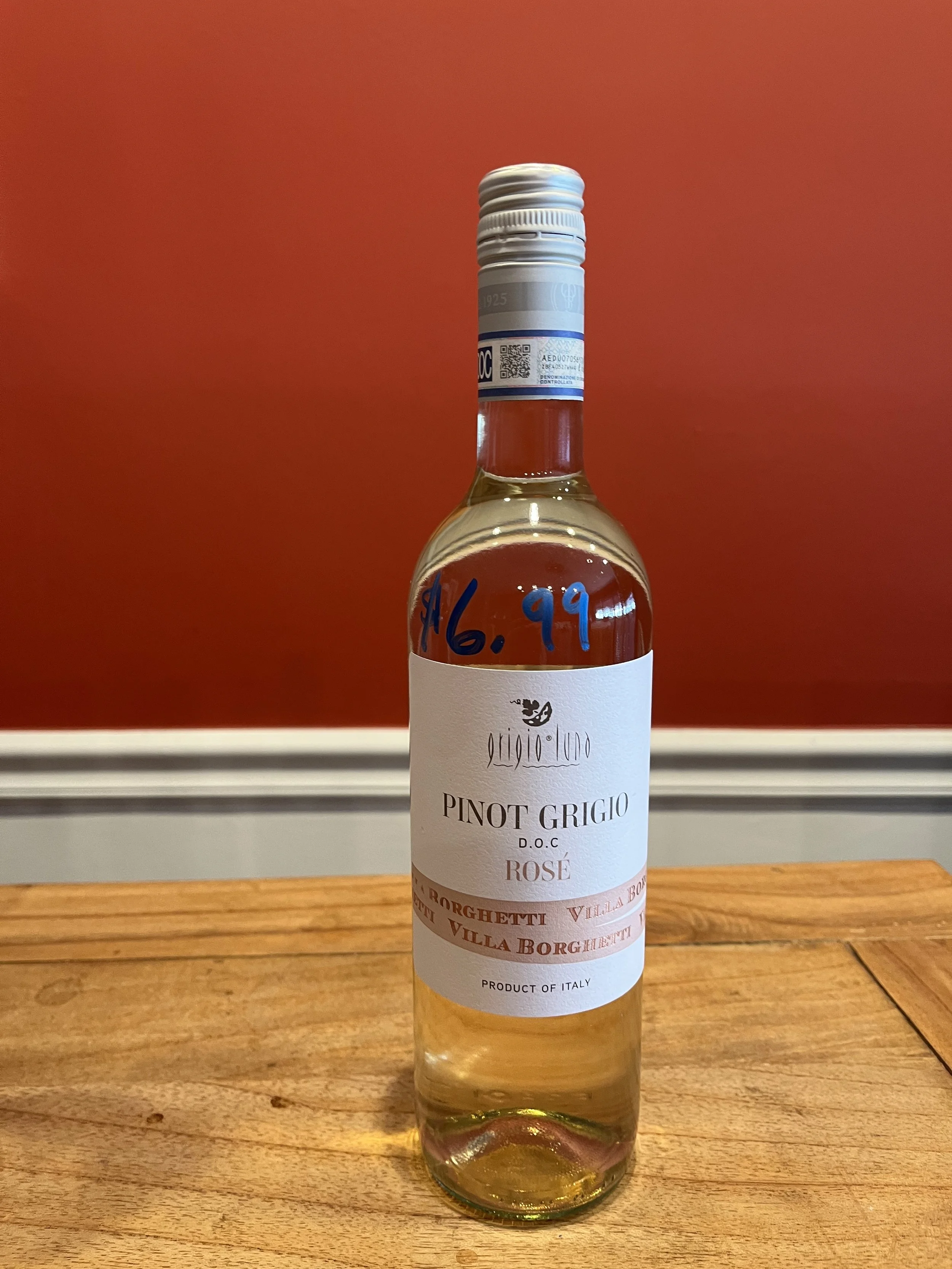 Pinot Grigio rosé wine from Trader Joe's