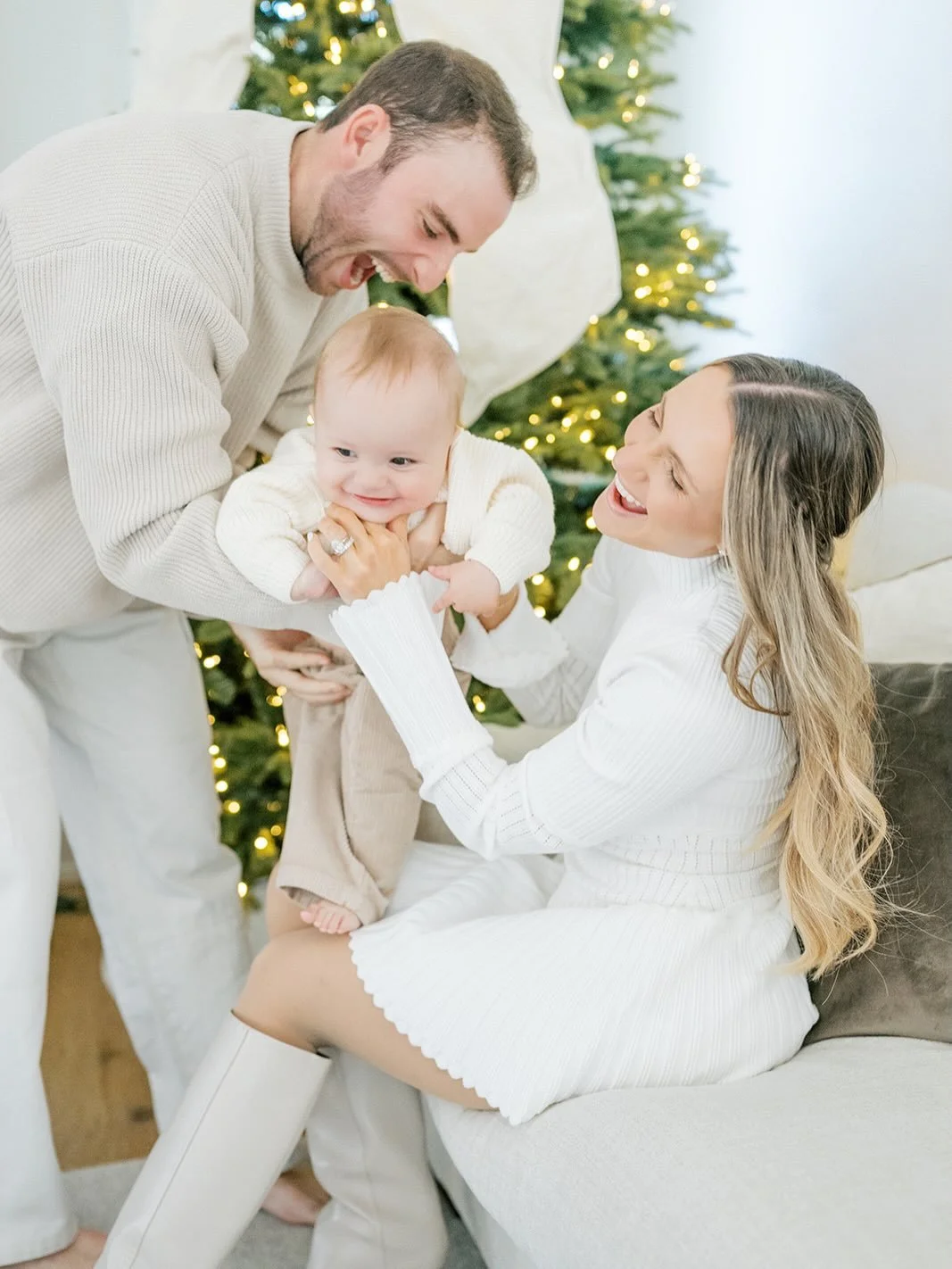 Experiencing Christmas for the first time with your little one is a kind of magic you&rsquo;ll never forget ✨

.
.
.
Kelly Bullock Photography is a Raleigh Family Photographer who loves preserving your favorite memories of motherhood through family i
