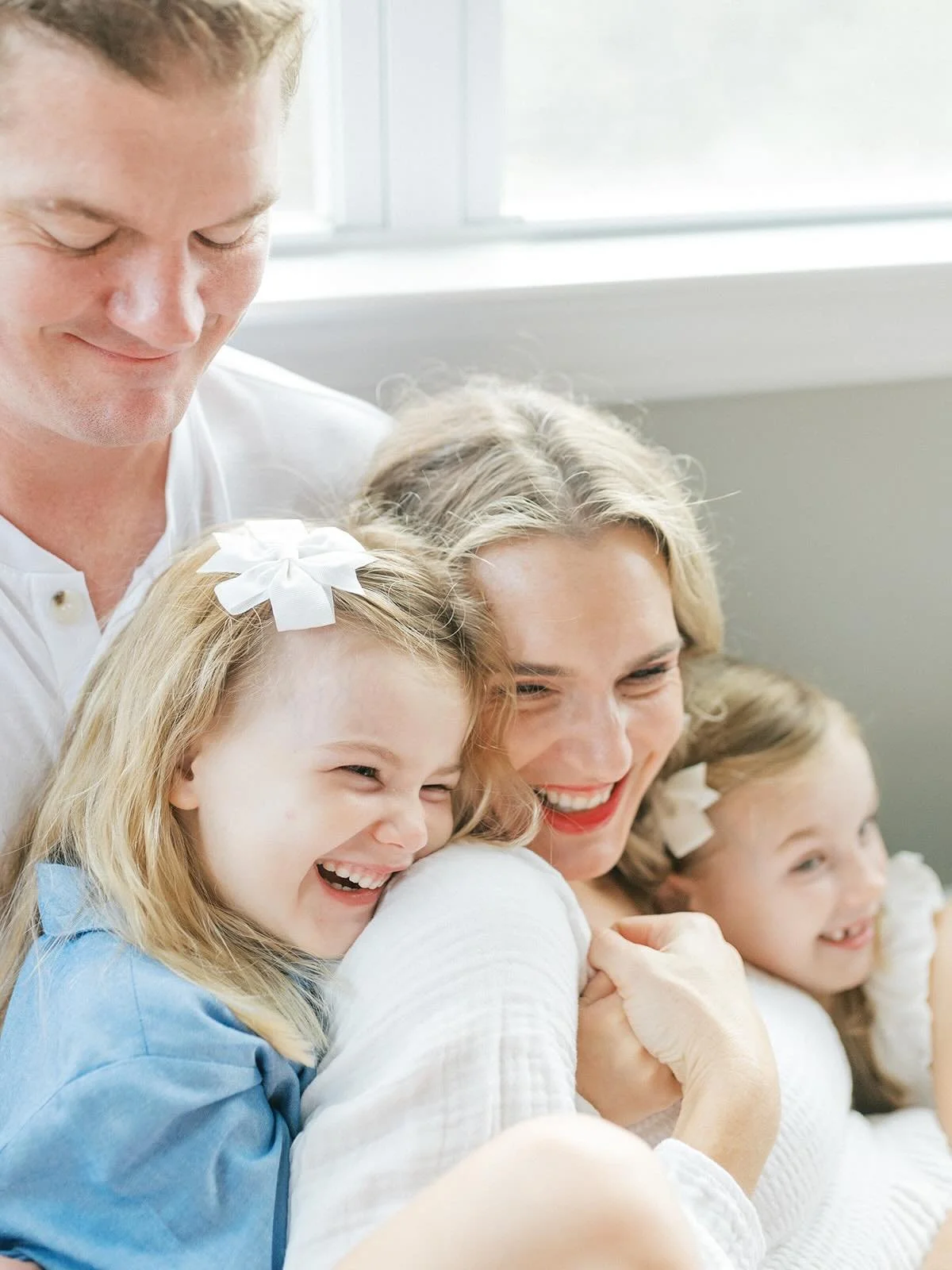 Family cuddles - Raleigh Newborn Photographer