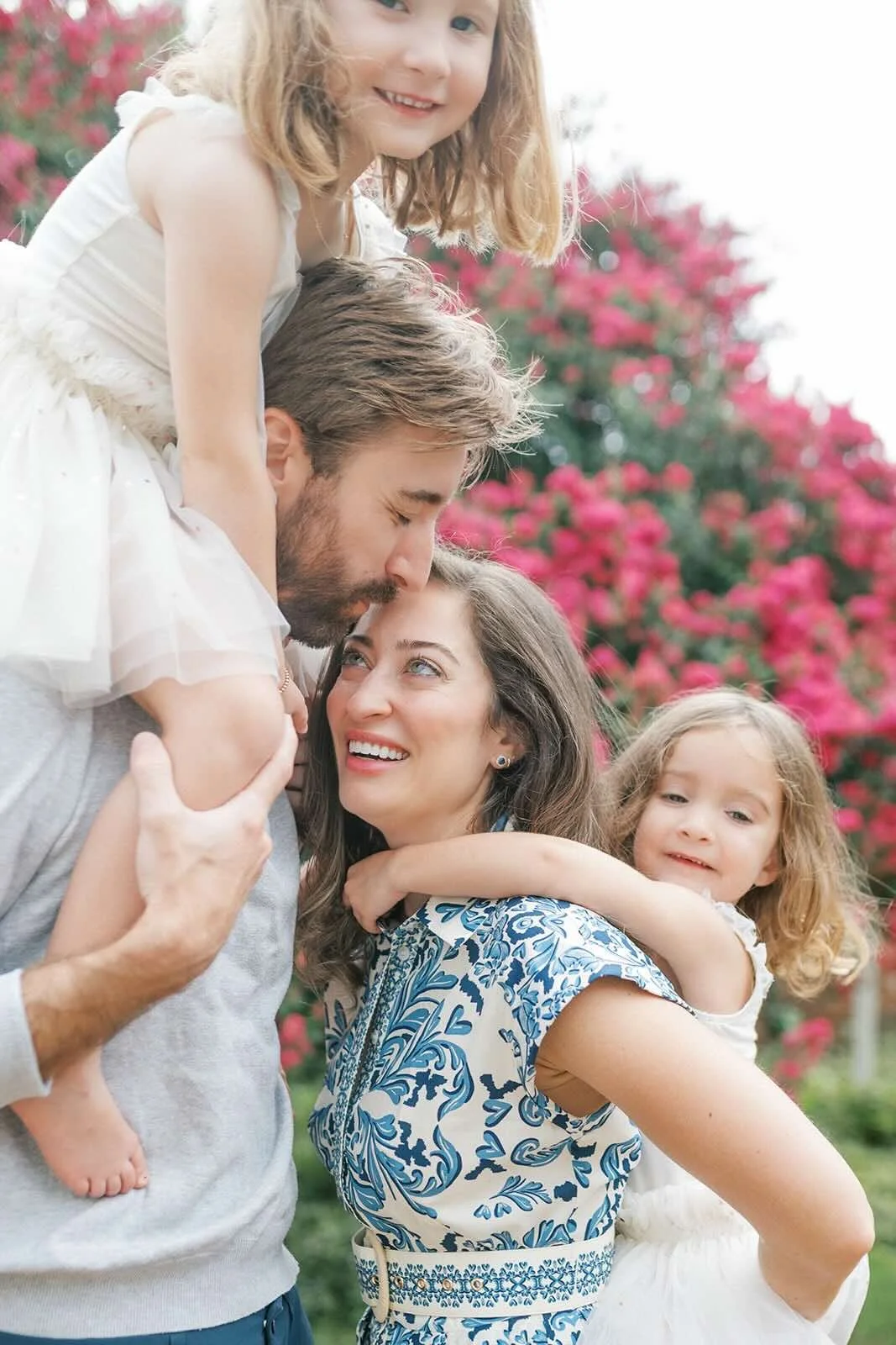 Family outside - Raleigh Newborn Photographer