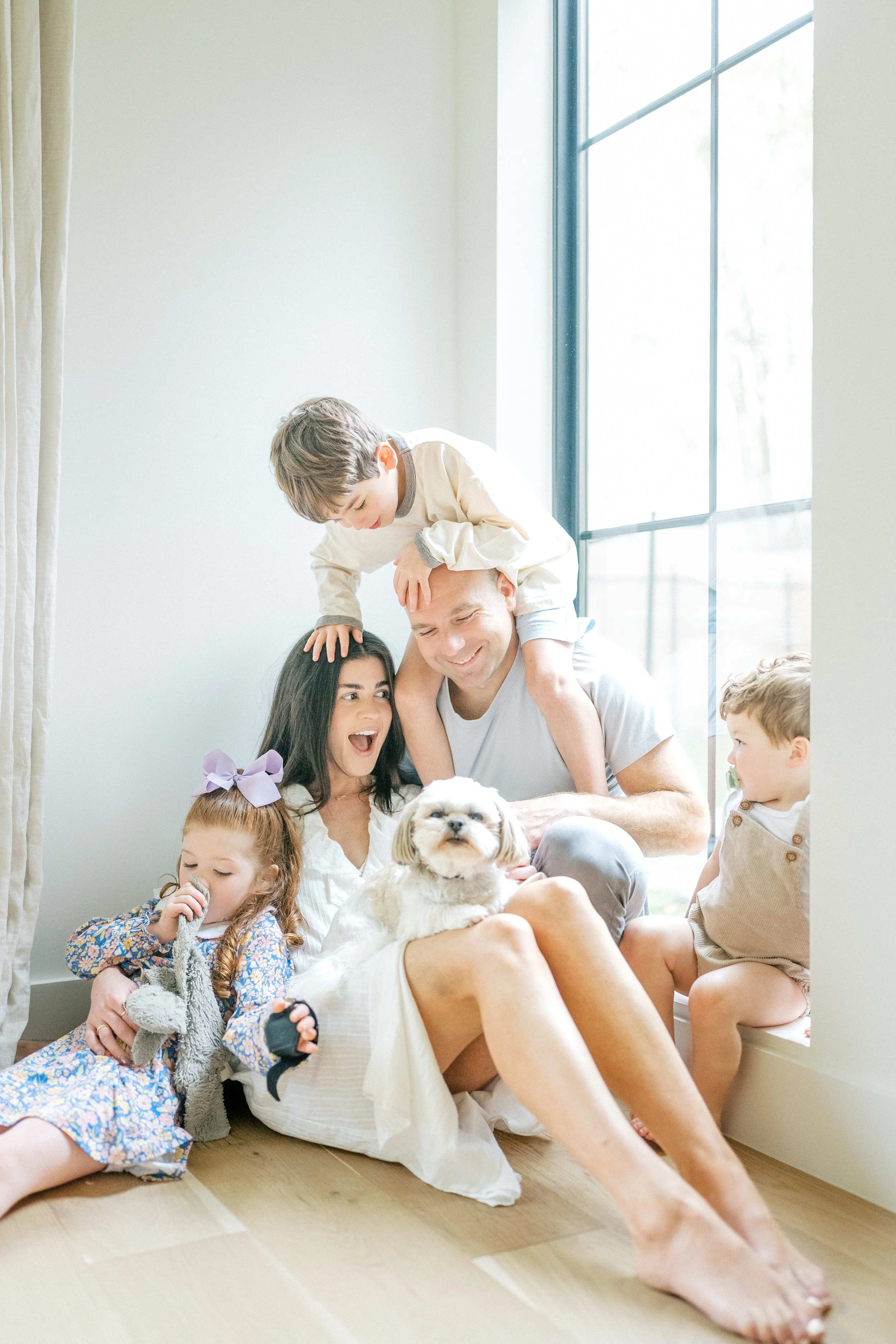In-home family photography session in Austin, Texas