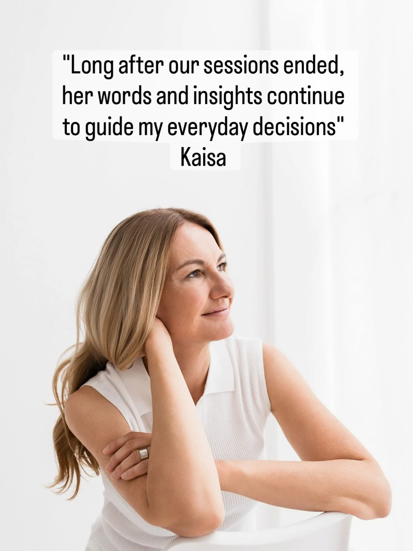 This is what transformational coaching looks like.

Not quick fixes or surface-level advice.

Deep, lasting change that continues to guide you long after our work together ends.

When she came to me, she was facing one of the biggest decisions of her