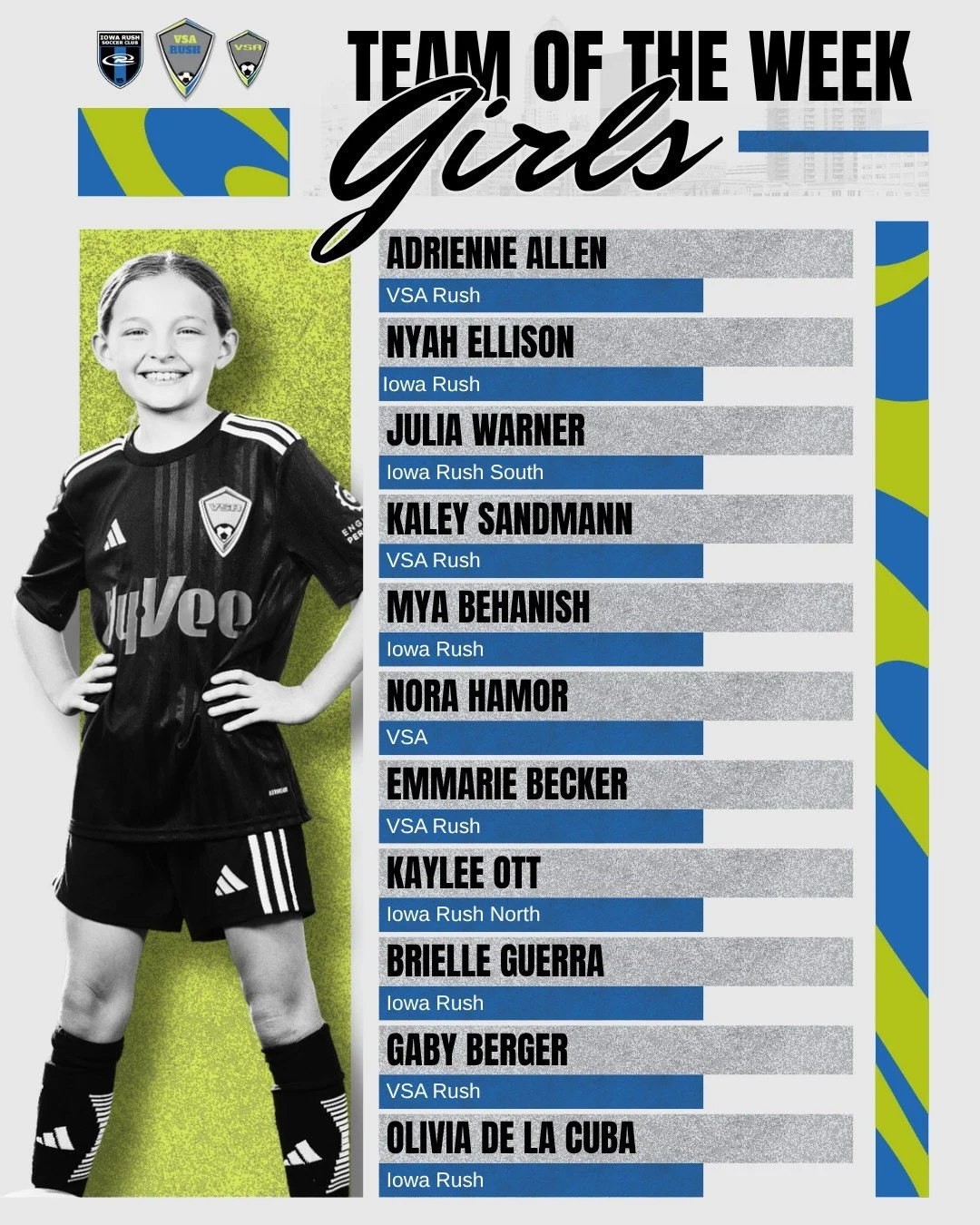 Introducing the TOTW for Oct 18-19! π
#VSARush #IowaRush #VSA