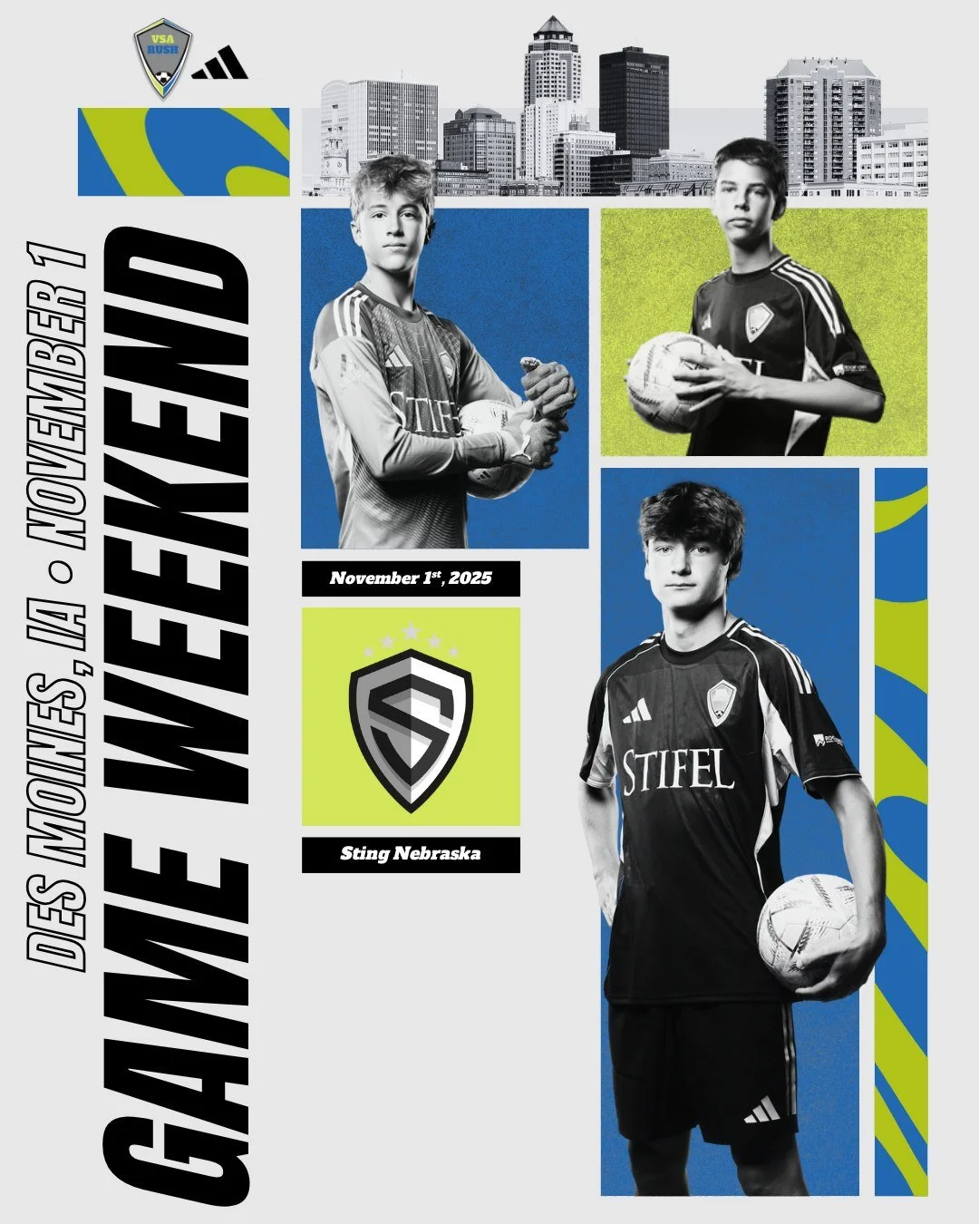 VSA Rush U15-U19 ECNL teams are pumped to host @stingnebraska MLS Next for  Friendlies! ⚽🔥 #VSARush