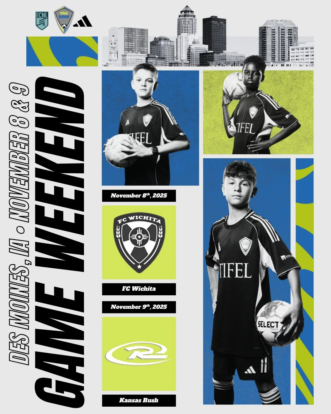 The U13-U14 ECNL teams are excited to host @fc_wichita &amp; @ksrushsoccerclub this weekend at Timberline! 
#VSARush #ECNL