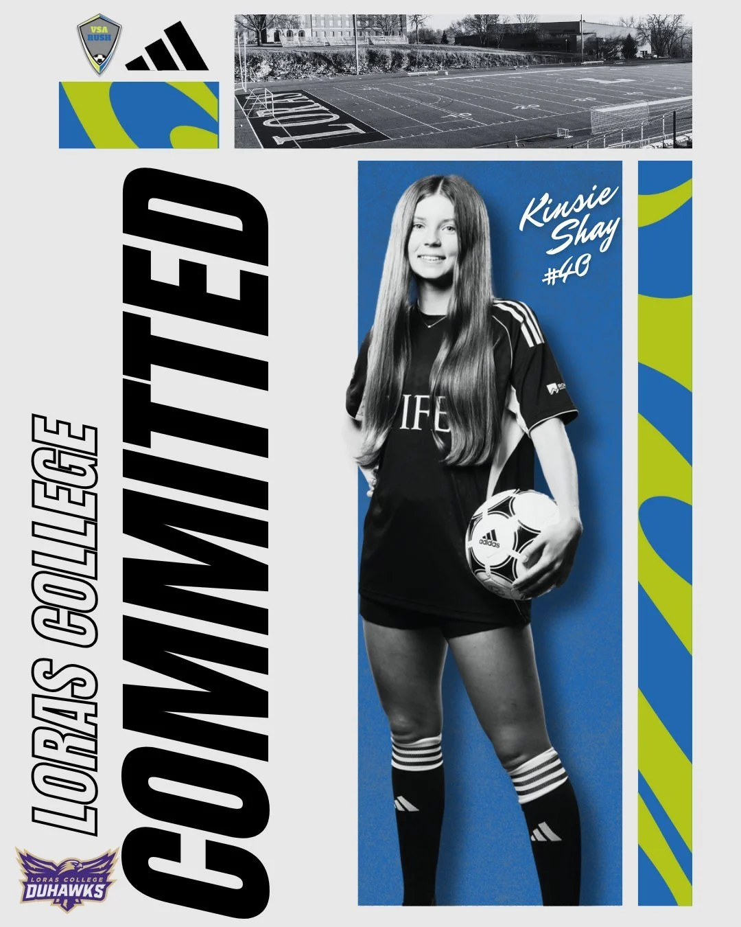 COMMITTED‼️

Big congratulations to Kinsie Shay from the 08/07G GA team on her commitment to @loraswsoccer!

#VSARush #LorasCollege