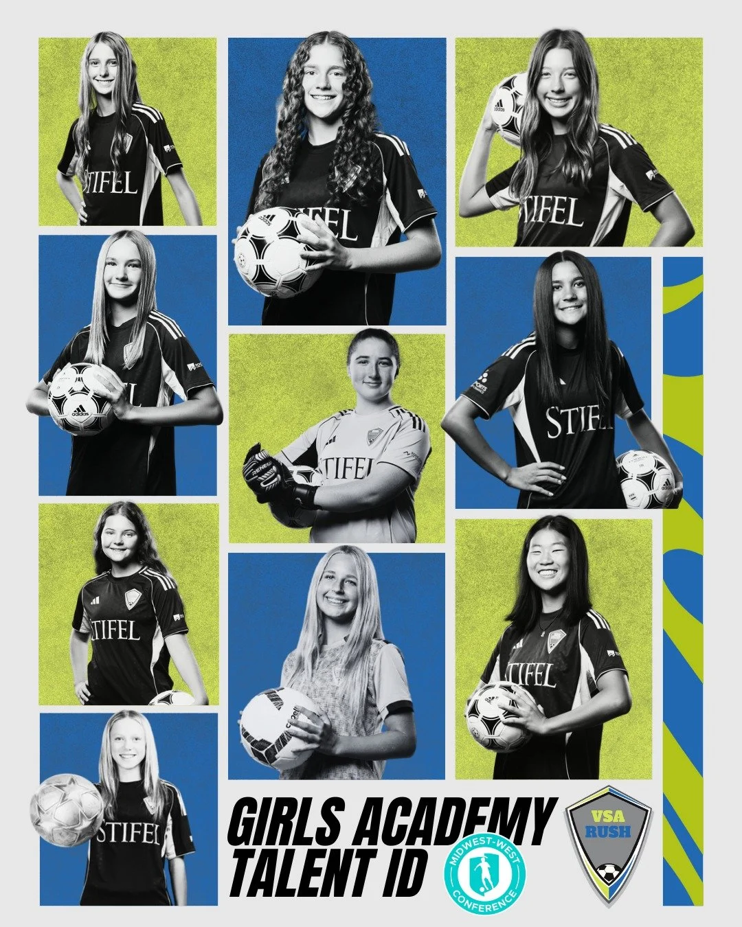 Congratulations to the 10 VSA Rush GA players who have been selected to the Midwest-West Talent ID this weekend! #VSARush #GA
