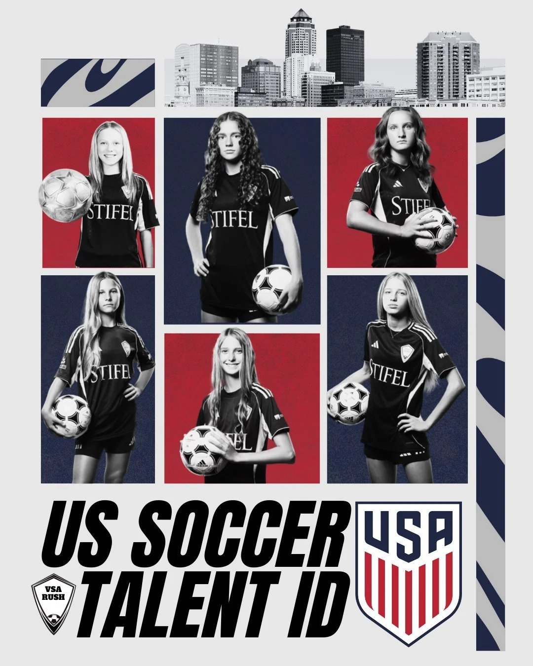 Congratulations to our six GA players on being selected for the US Soccer Talent ID Center!

&middot; Kate Lamont - 2012G GA
&middot; Madison Hames - 2012G GA
&middot; Aubrey Young - 2012G GA
&middot; Rebecca Flick - 2011G GA
&middot; Grace Hummel - 