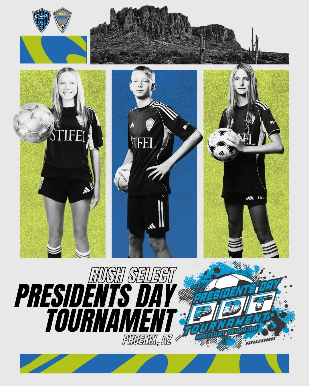 Congratulations to our three VSA Rush players on being selected to play with Rush National at the Presidents Day Tournament this weekend! 

Kate Lamont - 2012G GA
Cedric Young - 2013B ECNL
Aubrey Young - 2012G GA

#VSARush #RushSelect