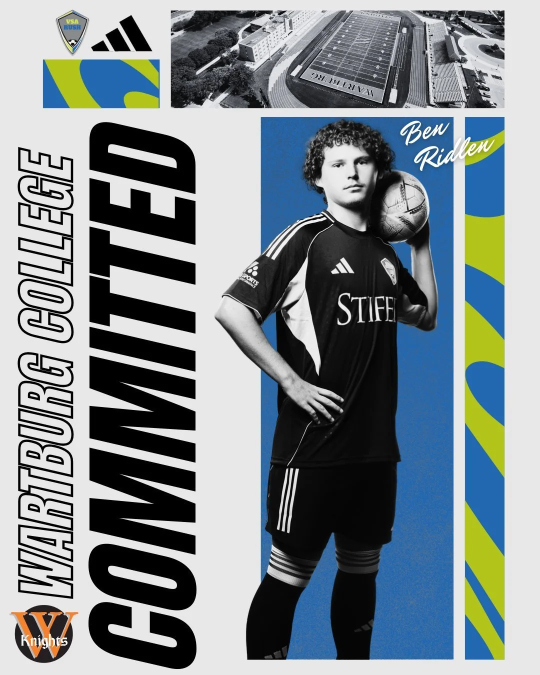 Congratulations to Ben Ridlen from the 08/07B ECNL for committing to Wartburg College! #Committed #VSARush