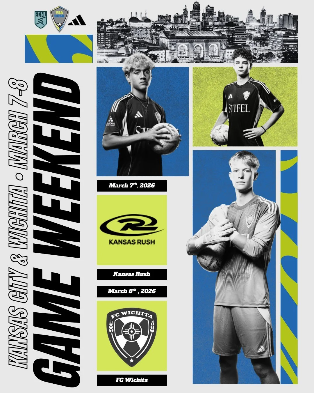 Our U15-U19 ECNL teams are headed to Kansas City &amp; Wichita for the final league games of the season! #VSARush #ECNL