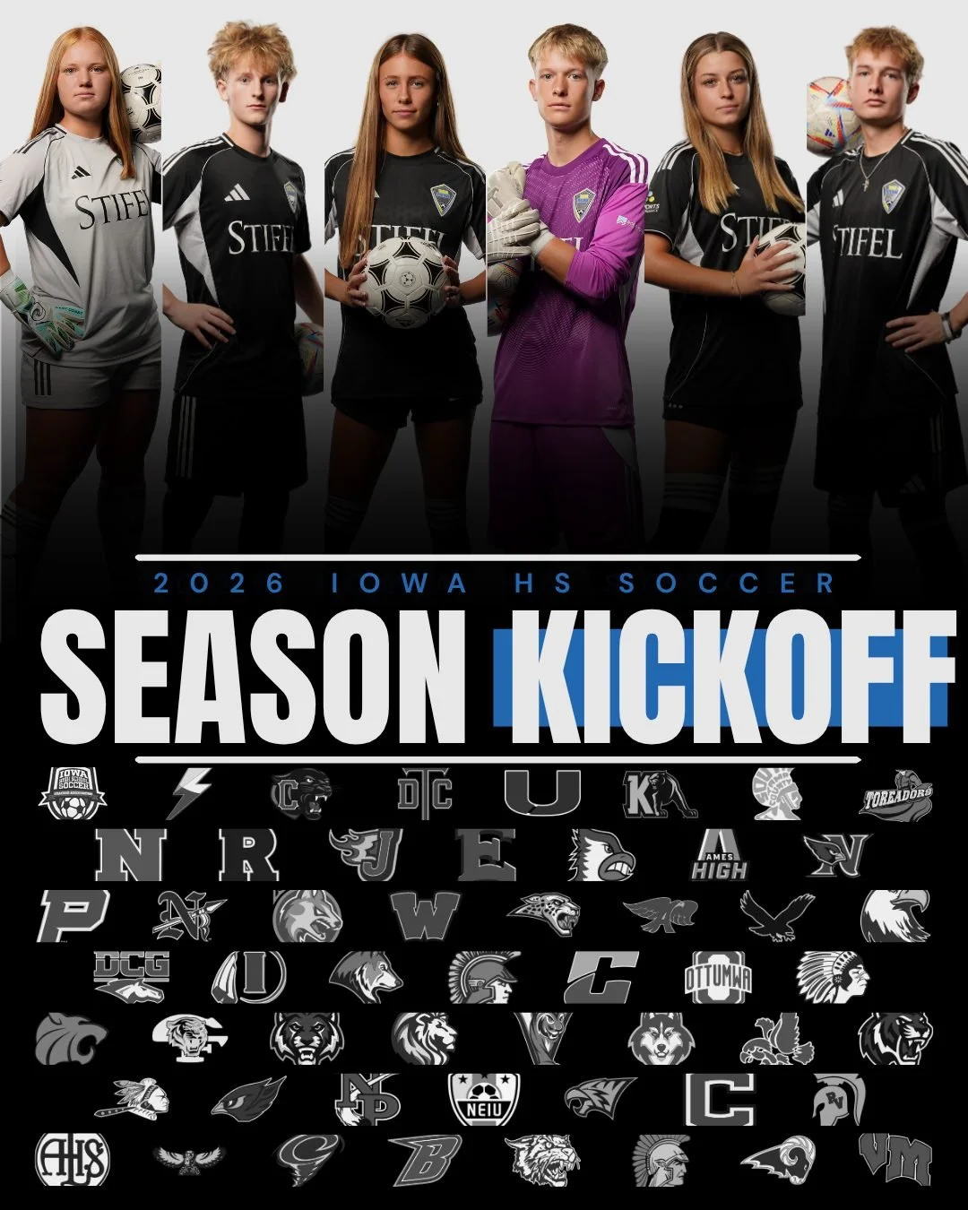 6️⃣ Clubs, 5️⃣0️⃣0️⃣+ Players, 5️⃣2️⃣ High Schools Represented! Good luck to all VSA Rush, Iowa Rush, &amp; VSA players kicking off their high school season! @iowarush_central  @vision_soccer_academy  @apexrushsoccer @iowarush_north @iowarush_south