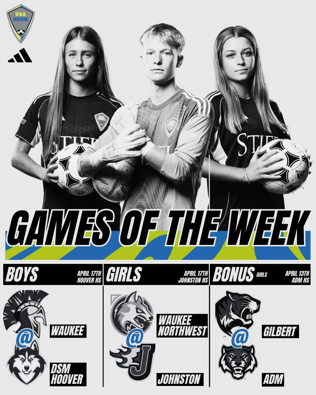 Check out our HS games of the week! #VSARush