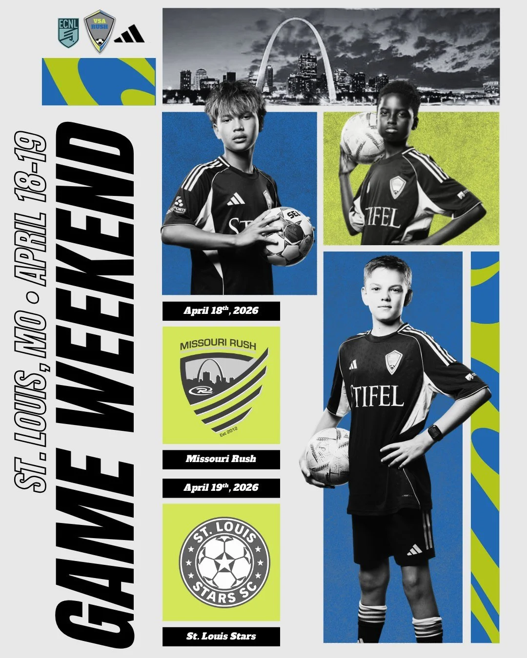 Wishing our GA &amp; ECNL teams the best of luck as they travel south for league games this weekend! #ECNL #GA