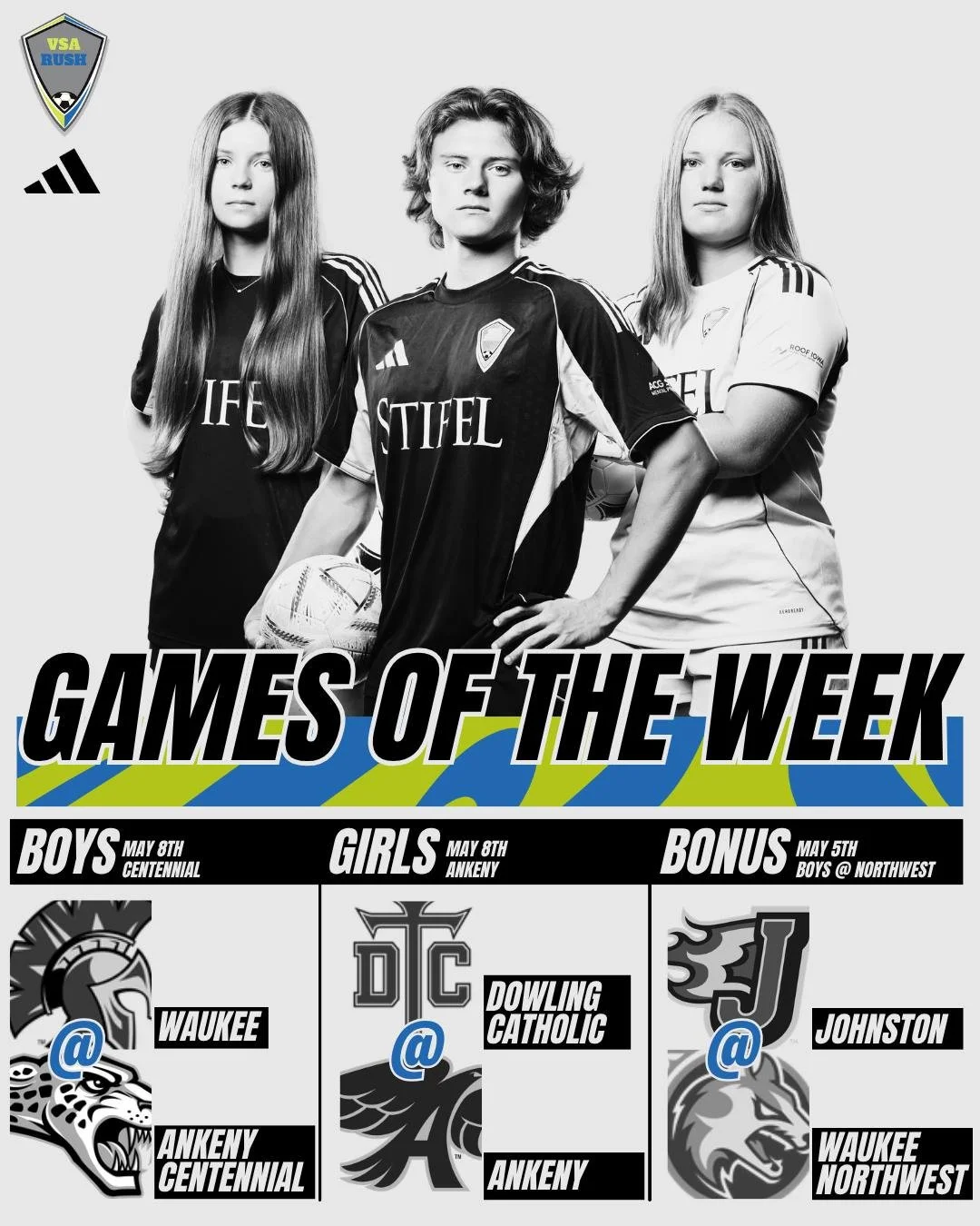 Check out the latest games of the week! #IAHSSOC