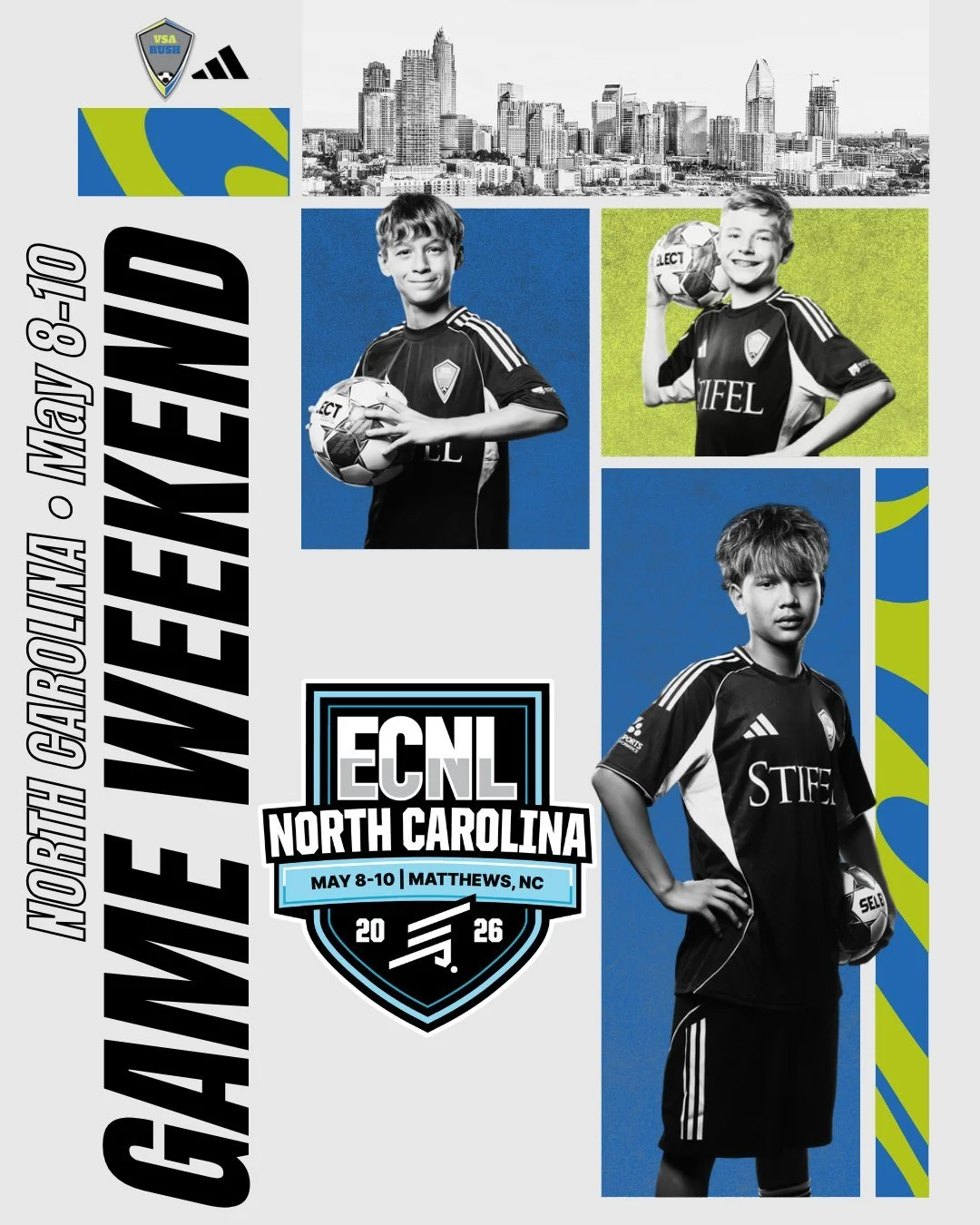 Safe travels to the 2012 Boys ECNL team as they head east for the ECNL North Carolina showcase!

#ECNL #VSARush