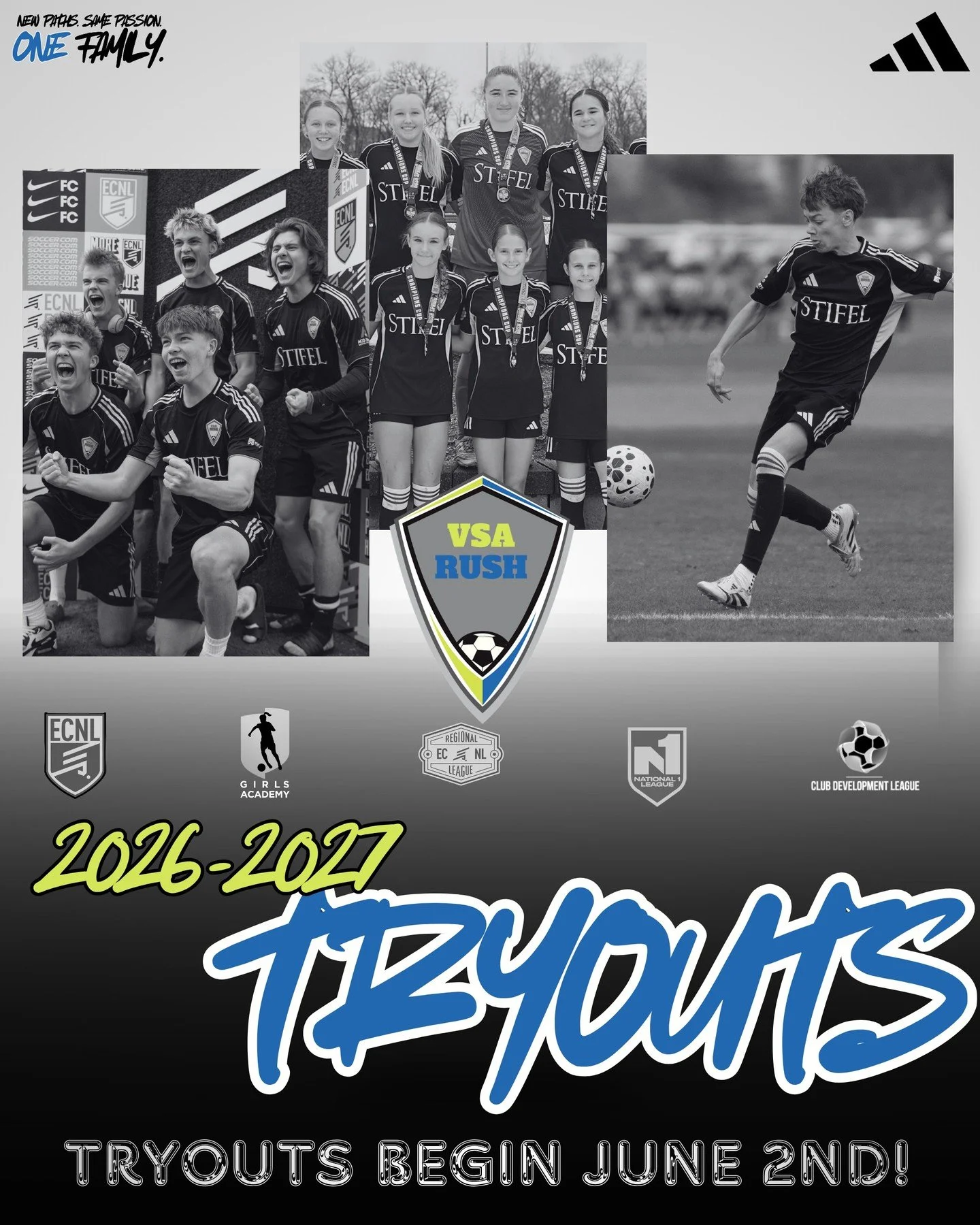 WE ARE 1 WEEK AWAY!

VSA Rush 13U-19U Tryouts begin next Tuesday, June 2nd -- Get registered now for the 2026-2027 season! 

For 13U-19U tryout dates and more info, visit vsarush.com/tryouts.
Registration Link: https://bit.ly/418QqQn

#VSARush #IowaR