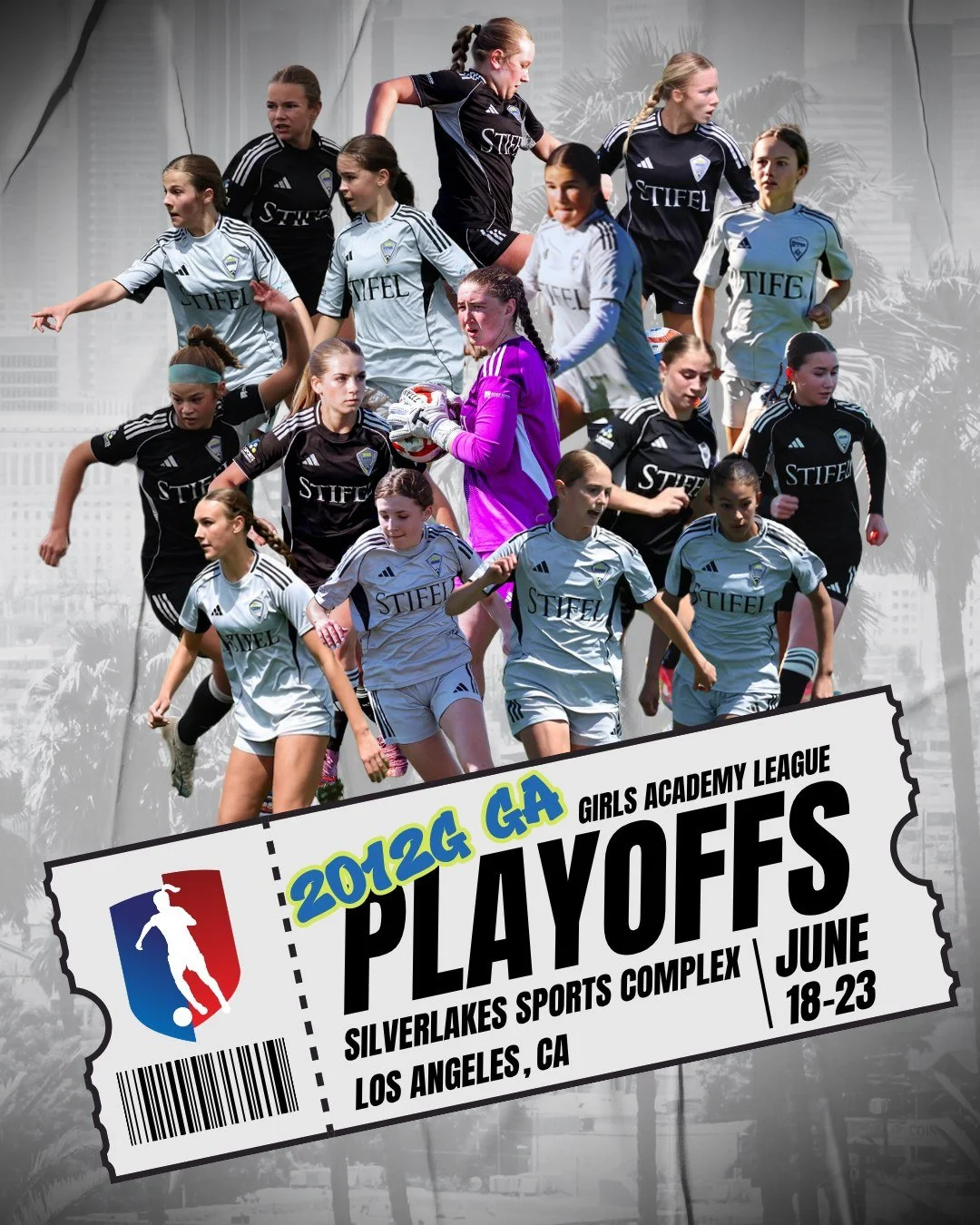 Ticket = PUNCHED. 🎟️💥

The VSA Rush 2012G GA team has officially qualified for the Girls Academy Playoffs! Let&rsquo;s go make some noise in California! 

#GAPlayoffs #VSARush #PlayoffsBound