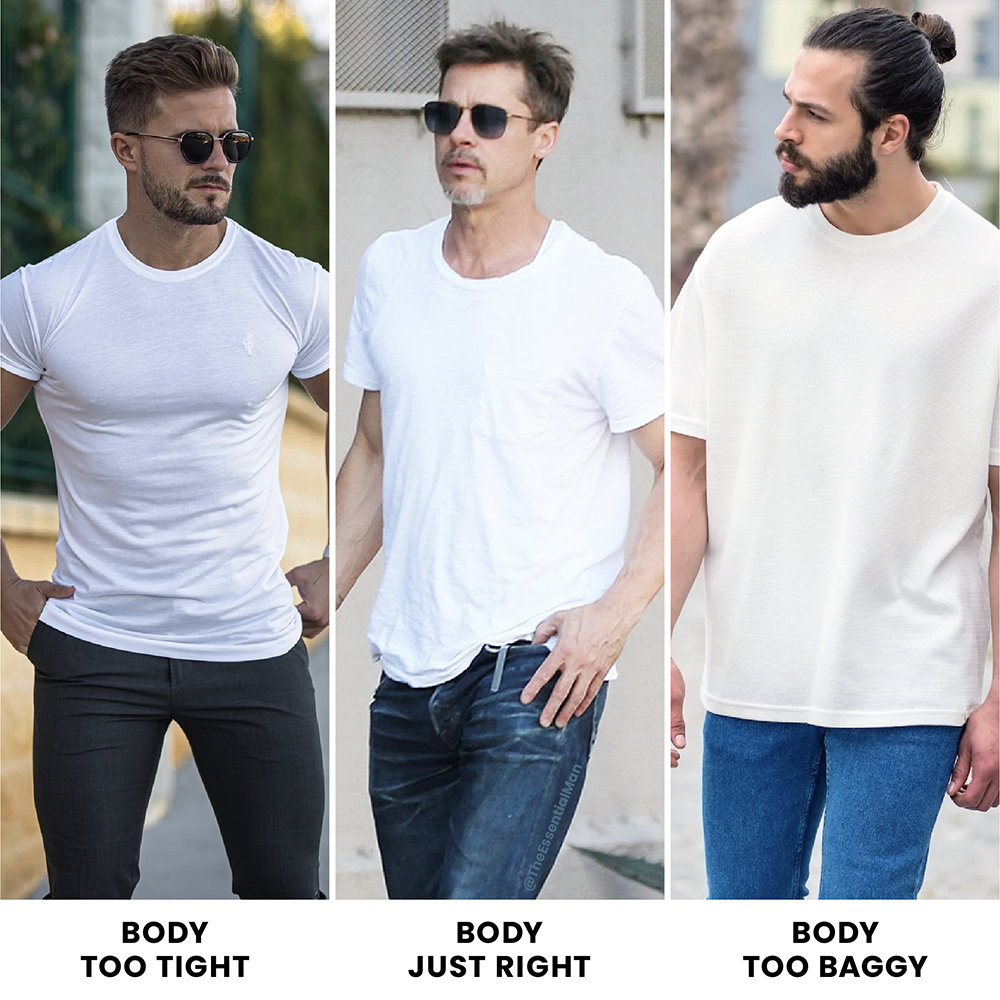 T-shirt Fit Guide - Men's