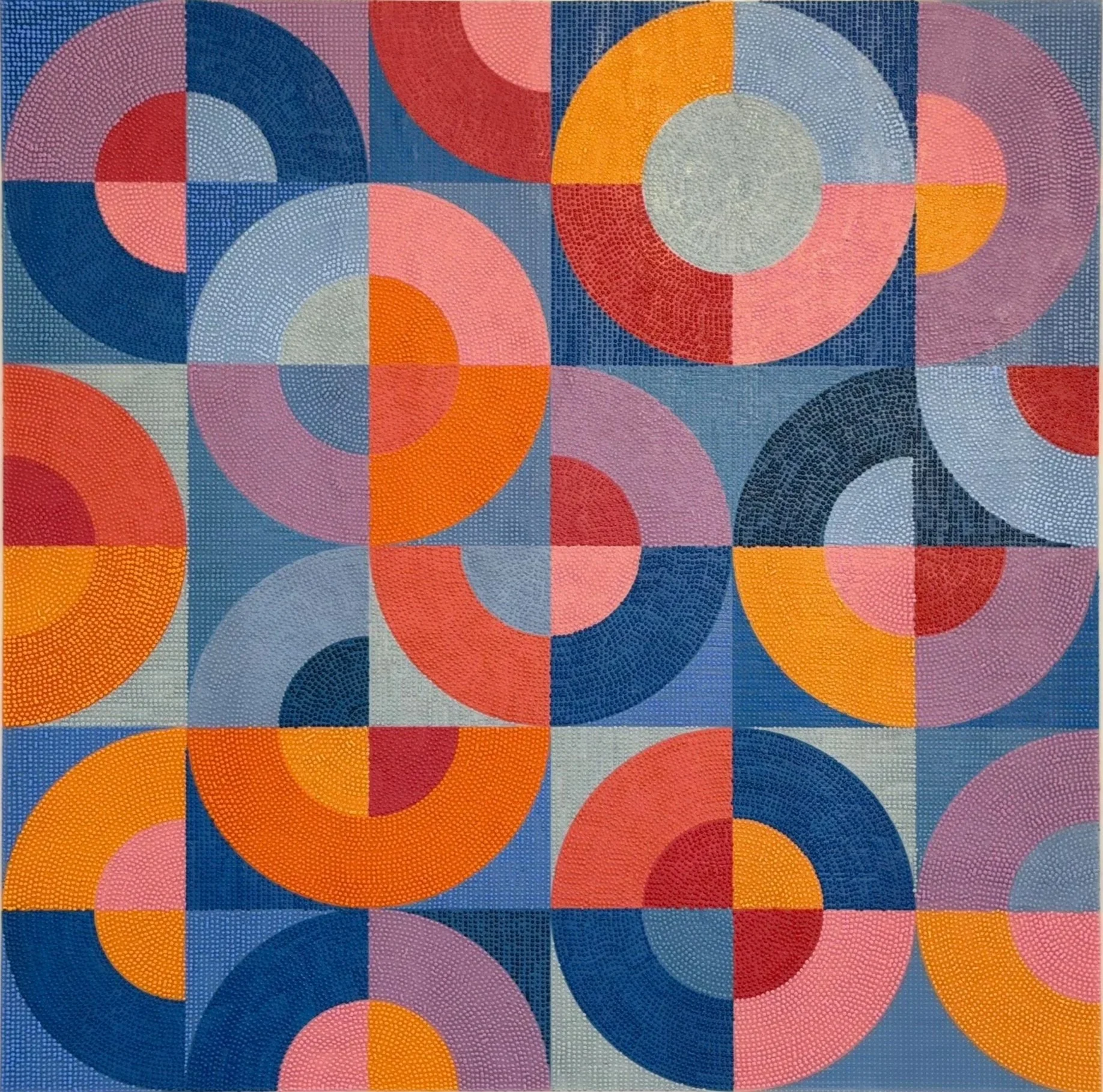 Radiant Arcs (24"x24")