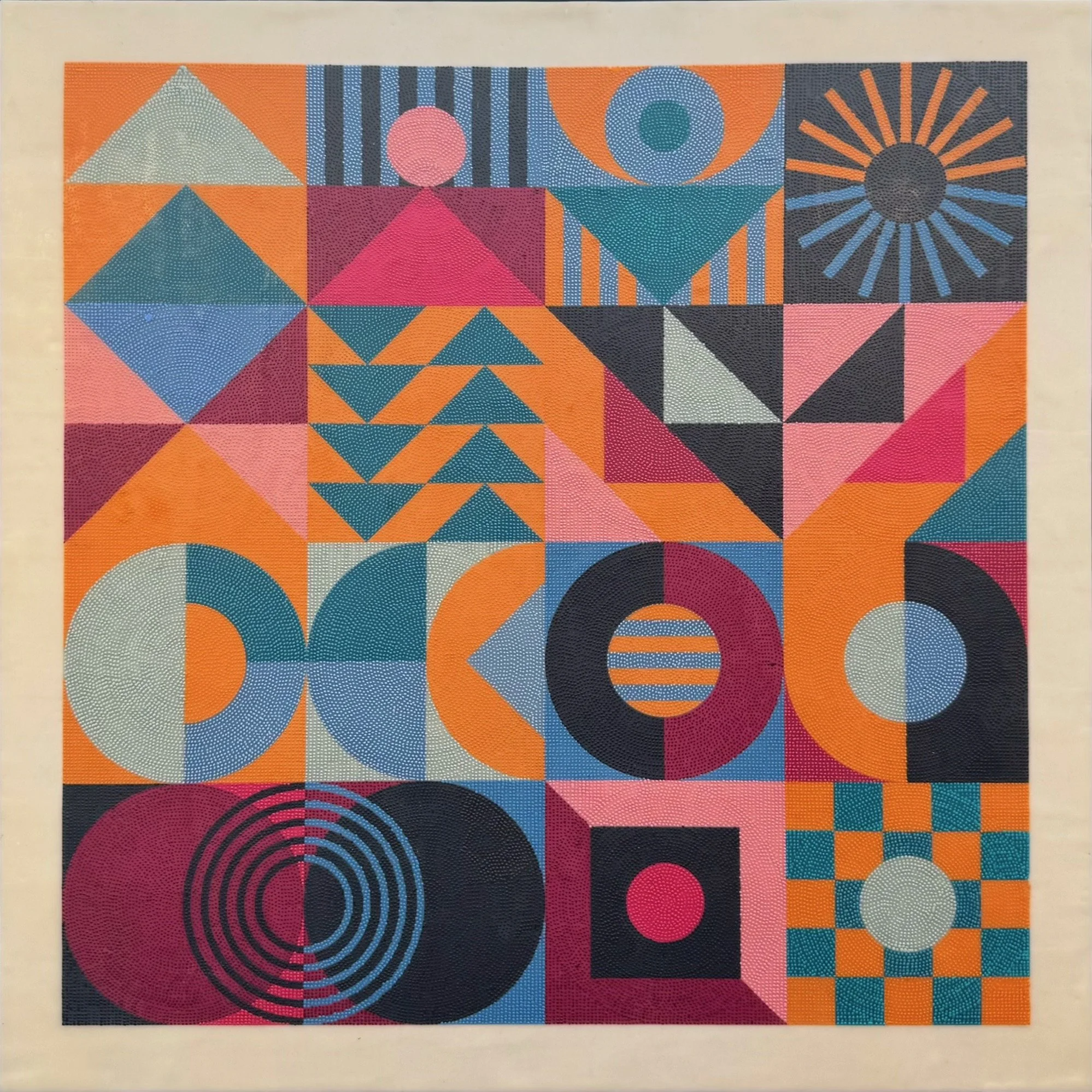 Waxing Bauhaus II, 30x30