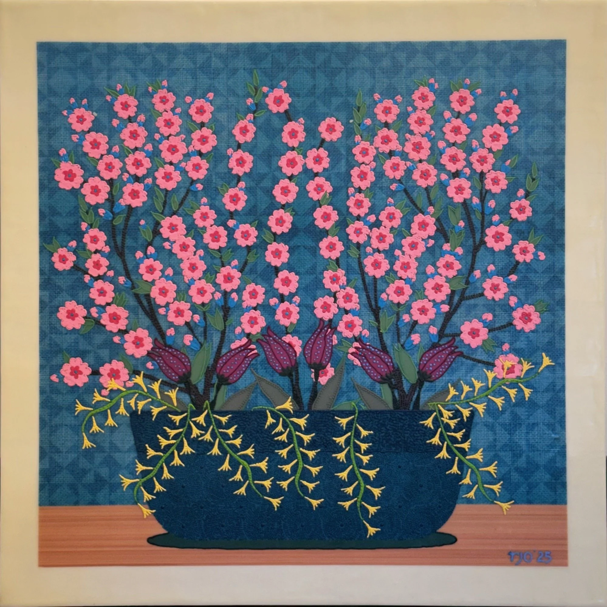 Pink Turkic Tapestry, 30x30