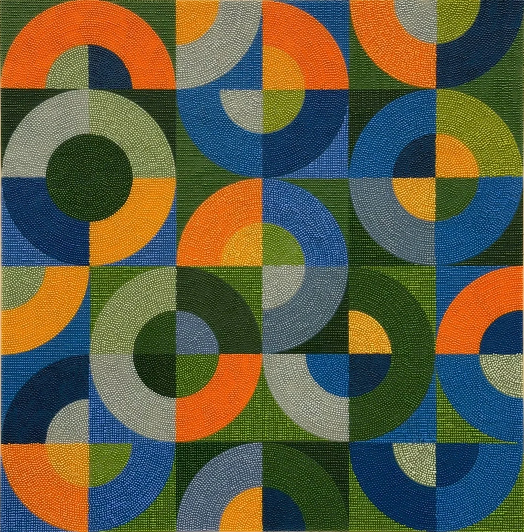 Citrus Orbit (24"x24")
