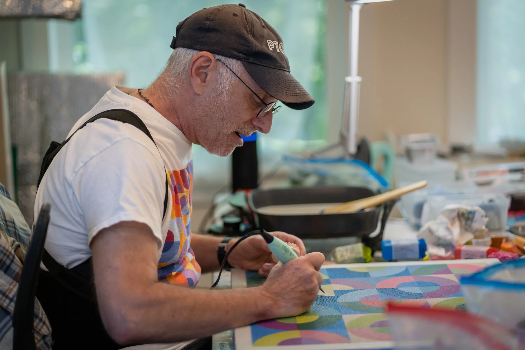 Ross Ozer at the studio