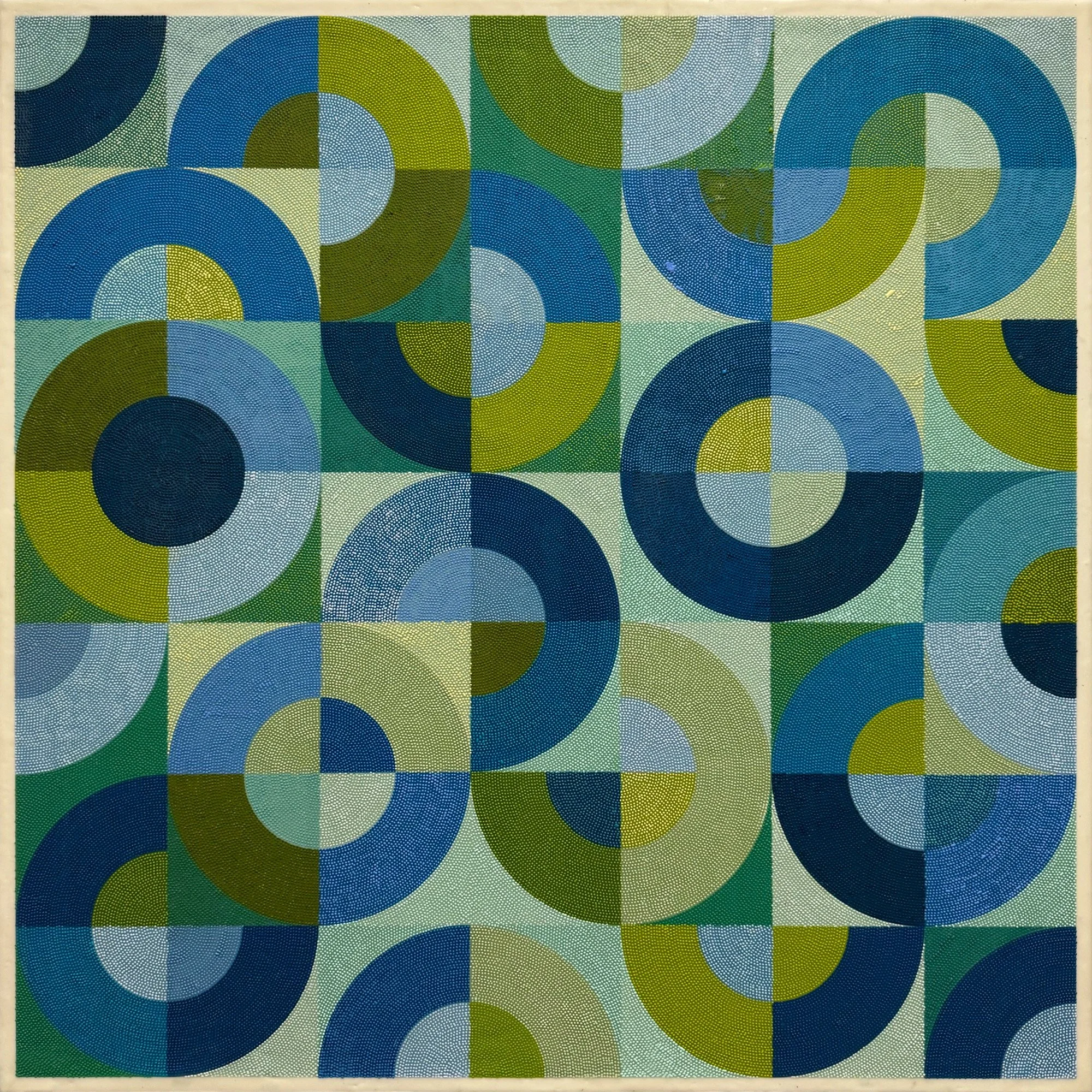 Drunkard's Path: Oceanic, 36x36