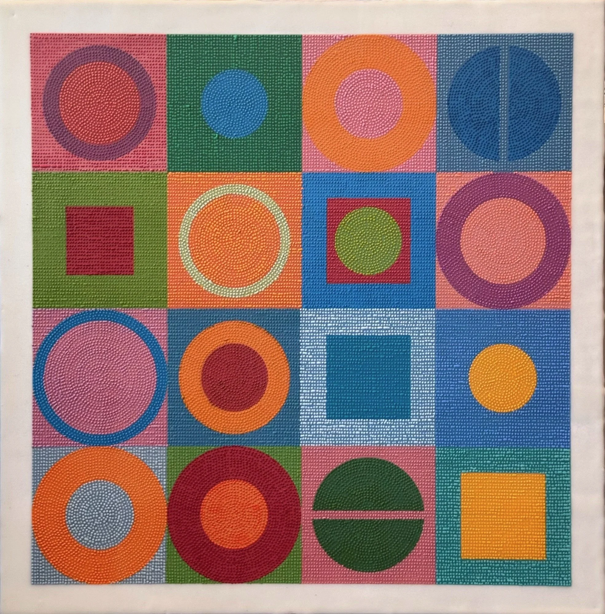 Harmony in Squares and Circles, 20x20