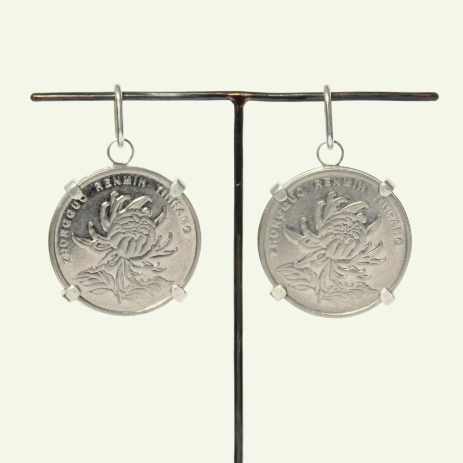 Lucky Coin Pair - Chrysanthemum