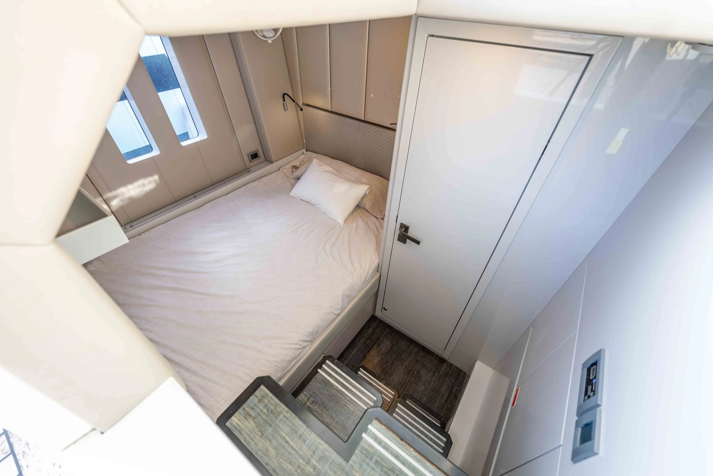 Aft double crew cabin port side