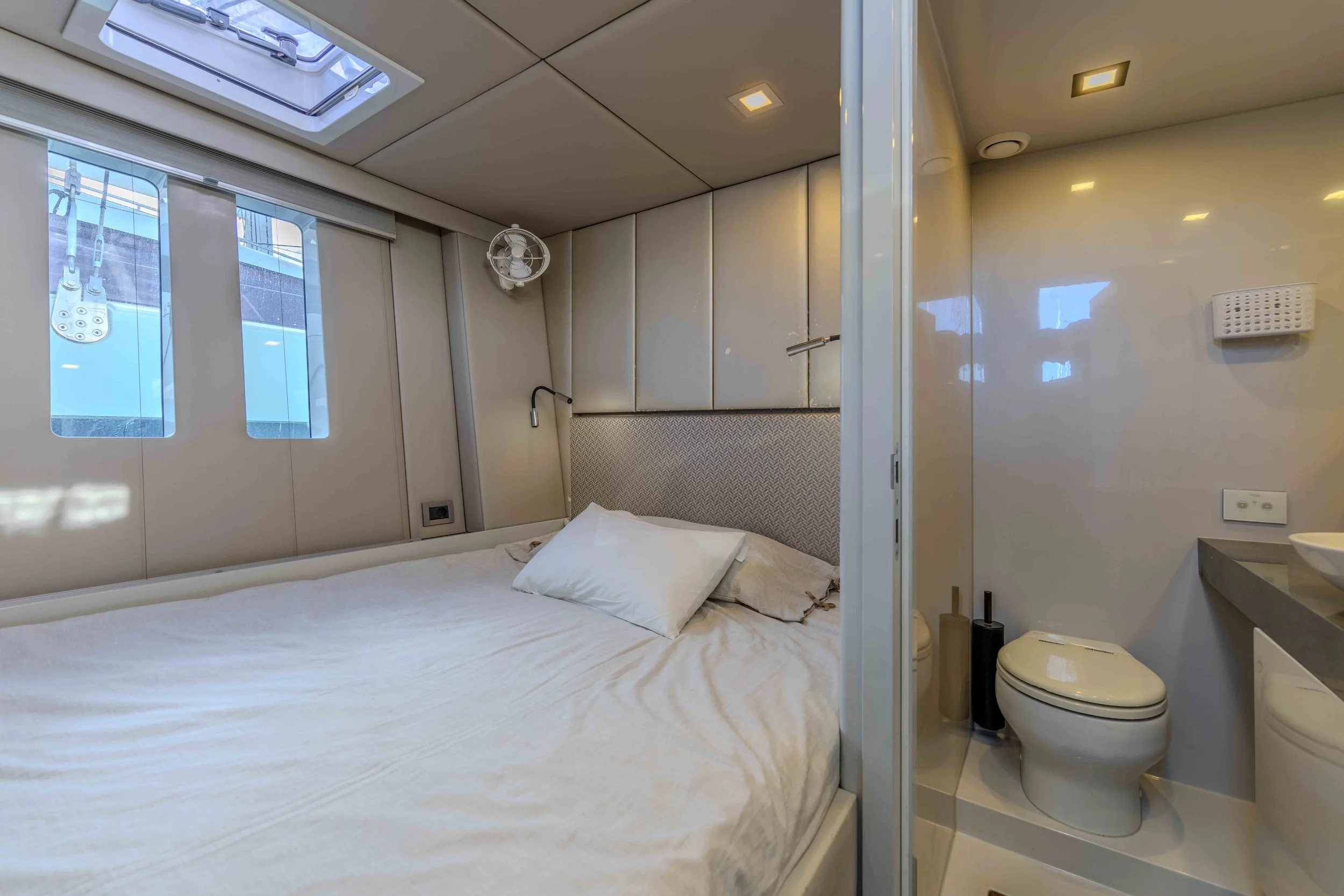 Aft Double Crew Cabin Port Side w/Private Head