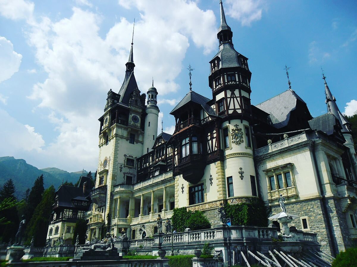 I was thinking about Romania today. I know, random. But I have the travel bug HARD so I was looking through some old pictures and I came across one of Peles Castle in the Romanian forest&mdash;which I visited when I was backpacking through Romania an