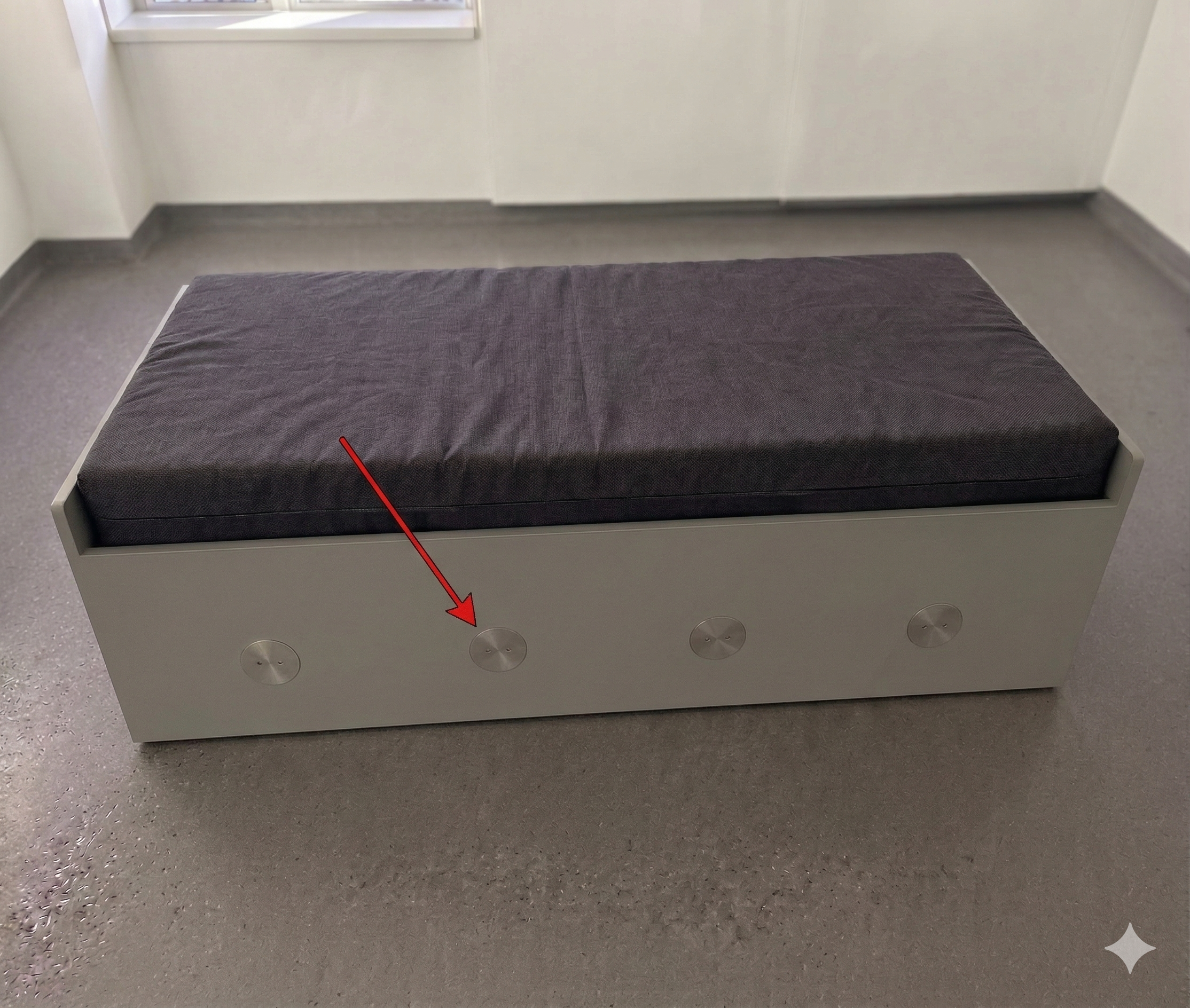 ERSO restraint anchor on a bed