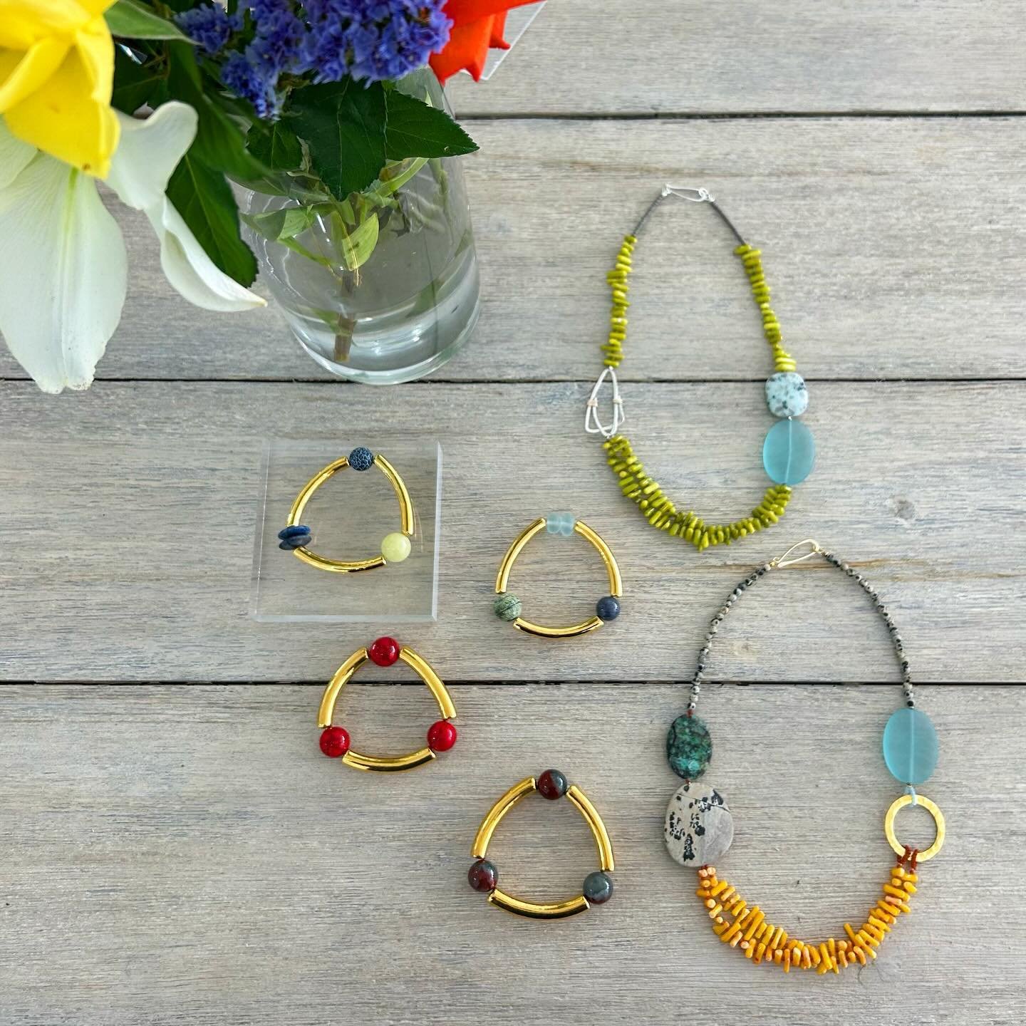 New one-off statement pieces by Melissa James ✨ 

These beautifully handcrafted bracelets and necklaces have been hugely popular since we first got them in this time last year, and we feel very lucky to continue to stock Melissa&rsquo;s work. Quality