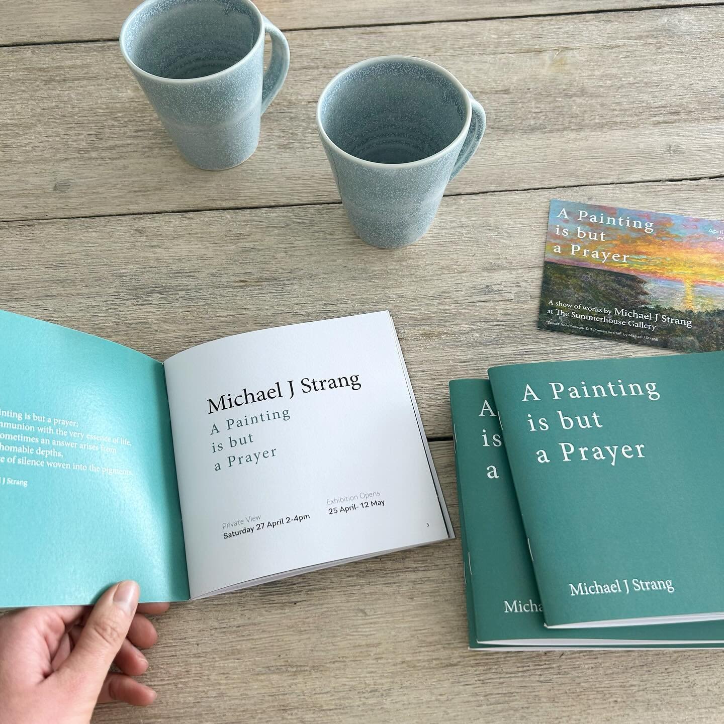 3 days to go until we open the doors to &lsquo;A Painting is but a Prayer&rsquo; a show of works by Michael J Strang. 

The printed show catalogues have arrived and are now available to purchase from the gallery. We can pop one in the post if you don