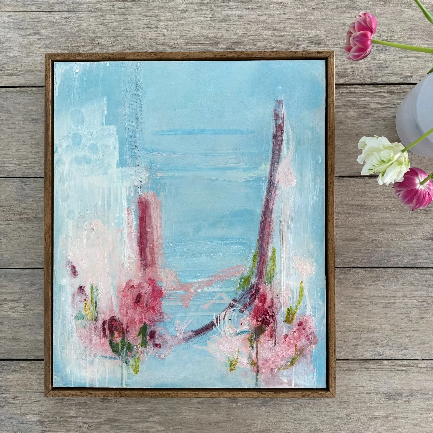 A beautiful new collection from Cornwall-based abstract artist, Helen Leaver.

Blending oil paints, Cornish earth pigments, and oil stick, Helen&rsquo;s new body of work radiates an uplifting, dreamy, and romantic energy.

Now available to view onlin